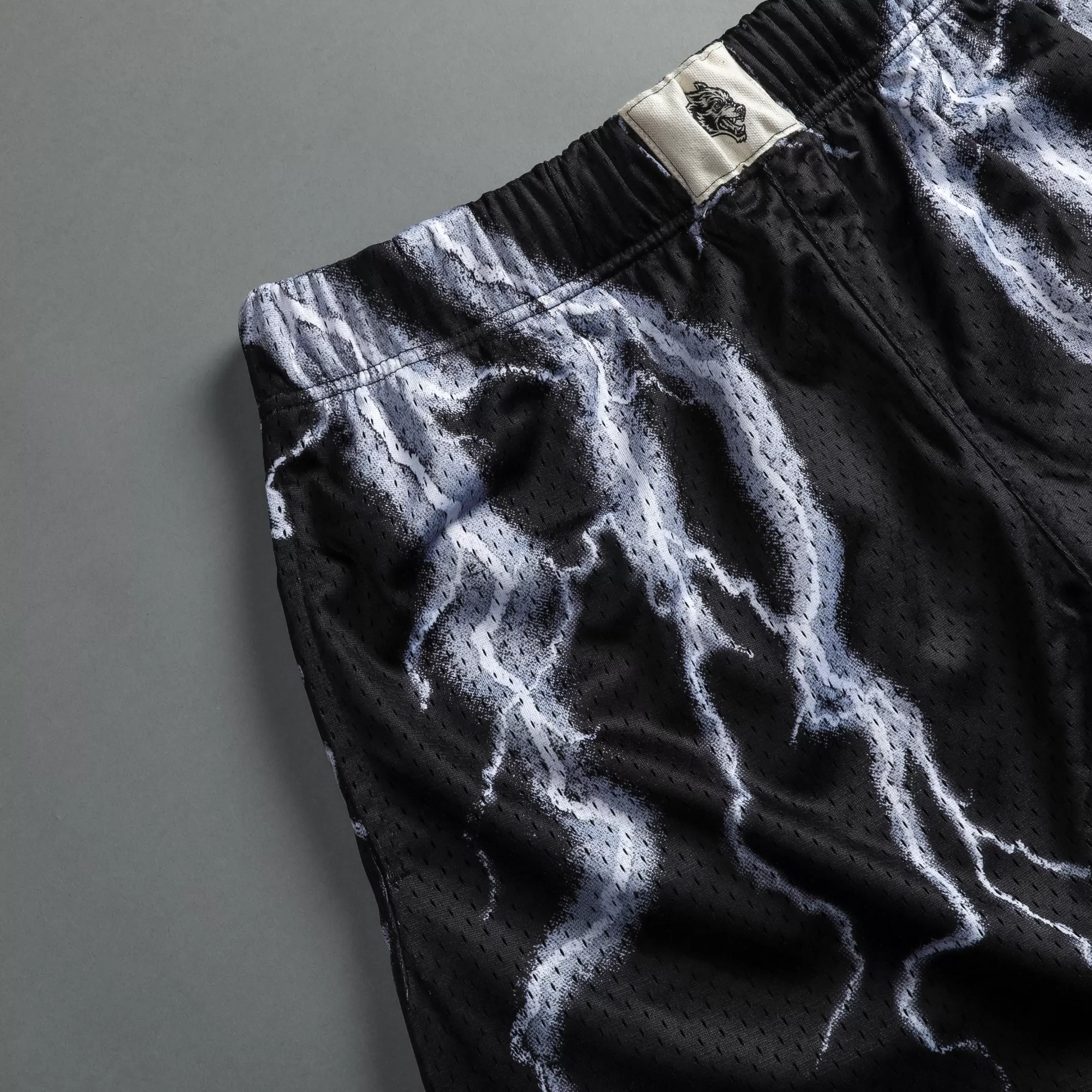 Online Above Us Patch Liam 5" Mesh Shorts In Black Men Shorts