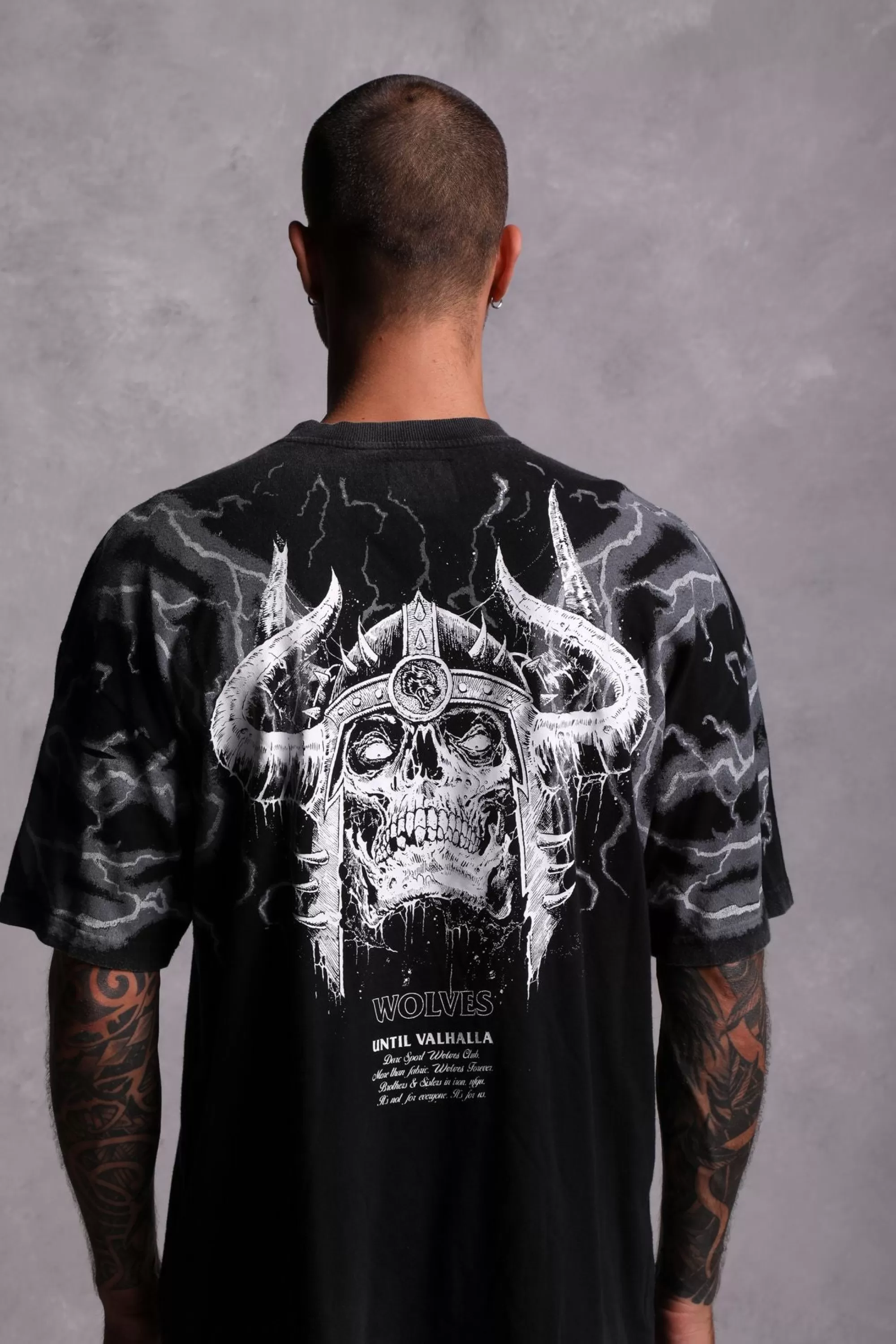 Clearance Above Us "Premium Vintage" Oversized Tee In Black Men Premium/Oversized Tees