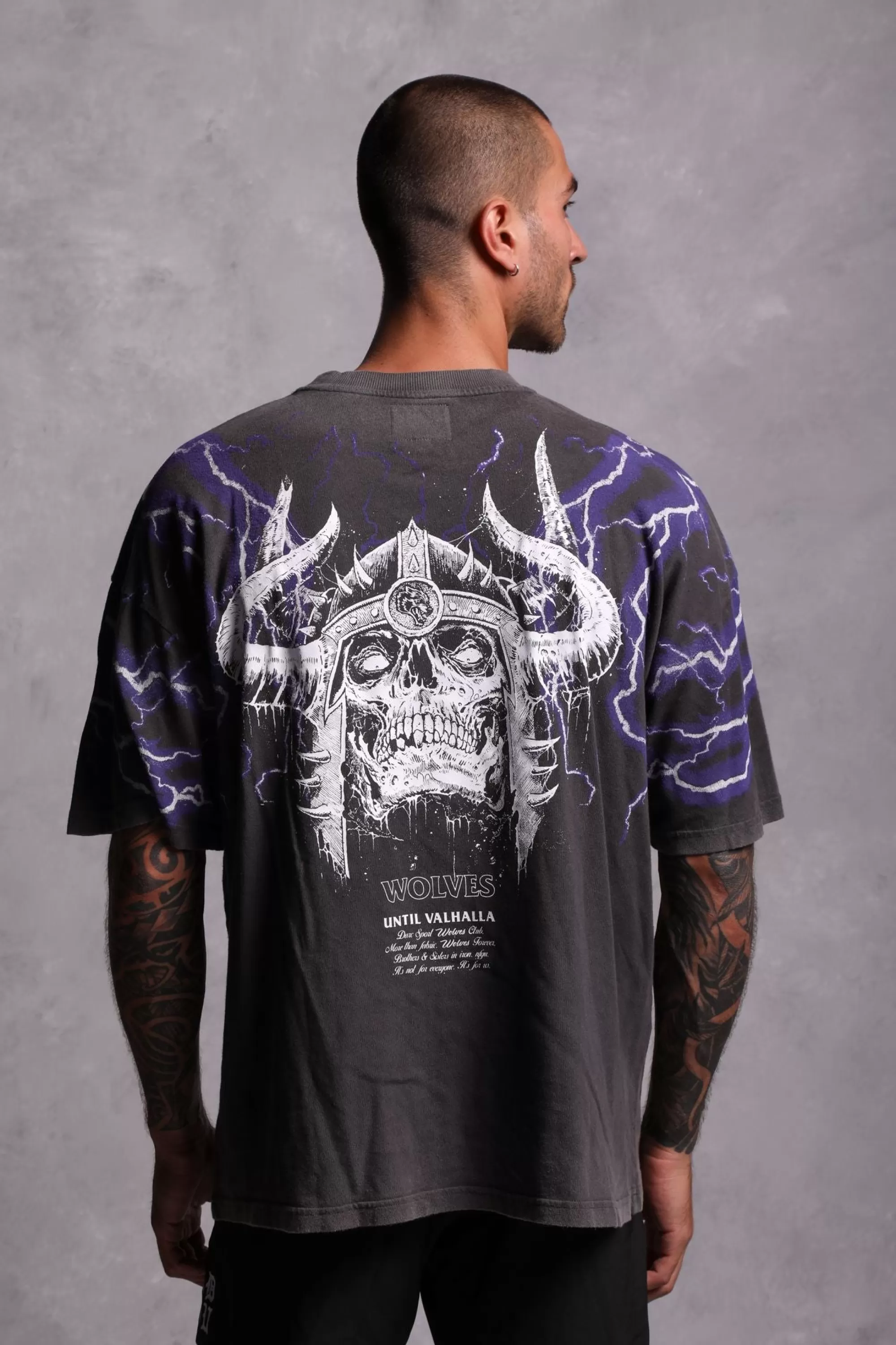 Best Above Us "Premium Vintage" Oversized Tee In Wolf Gray Men Premium/Oversized Tees