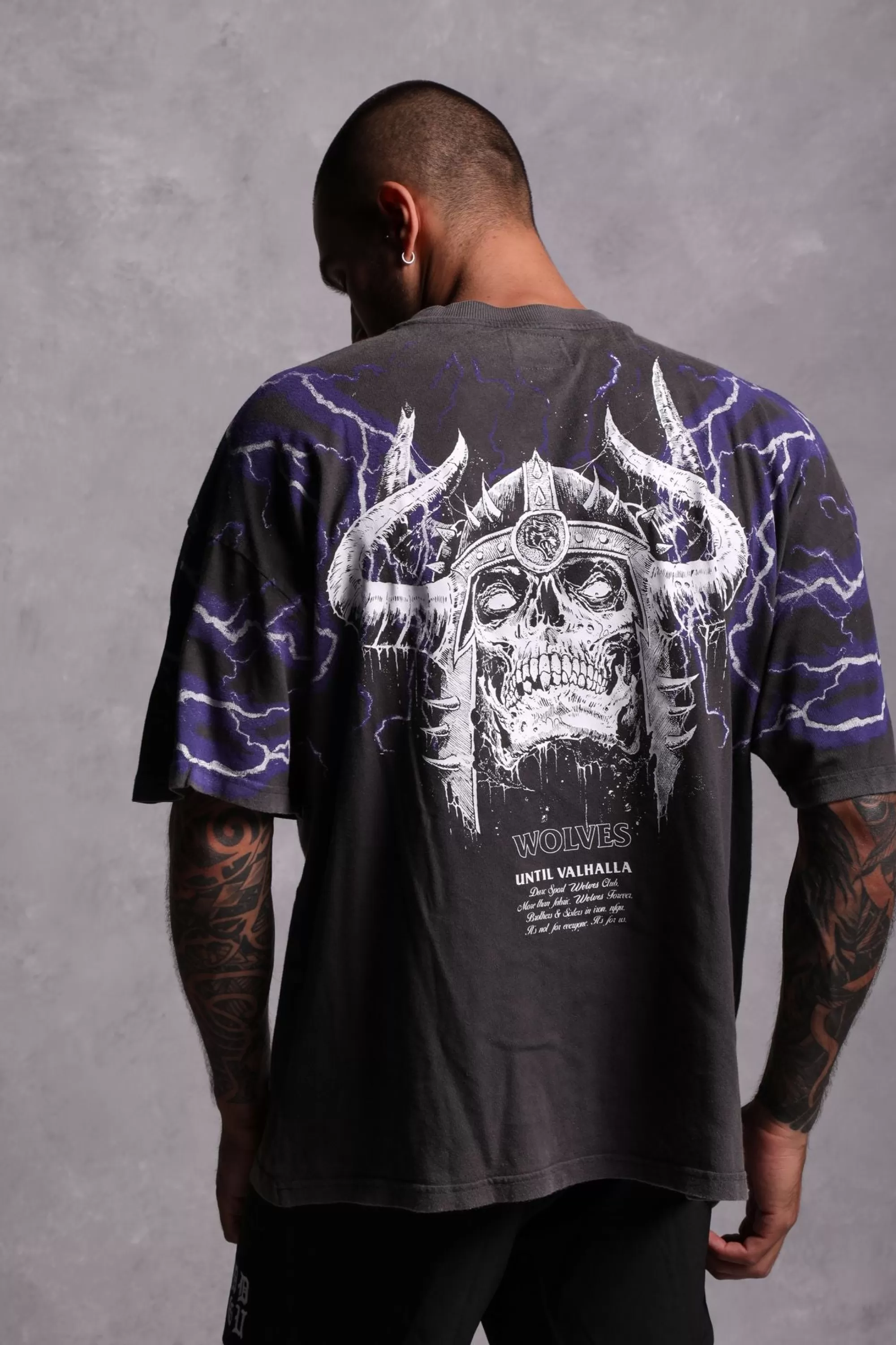 Best Above Us "Premium Vintage" Oversized Tee In Wolf Gray Men Premium/Oversized Tees