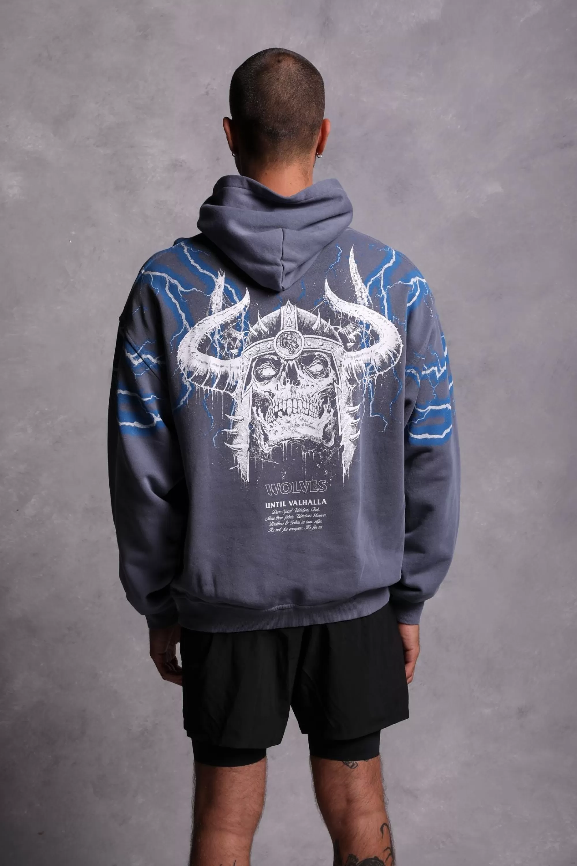 Discount Above Us "Vintage Pierce" Hoodie In Norse Blue/Blue Lightning Men Pierce Hoodies
