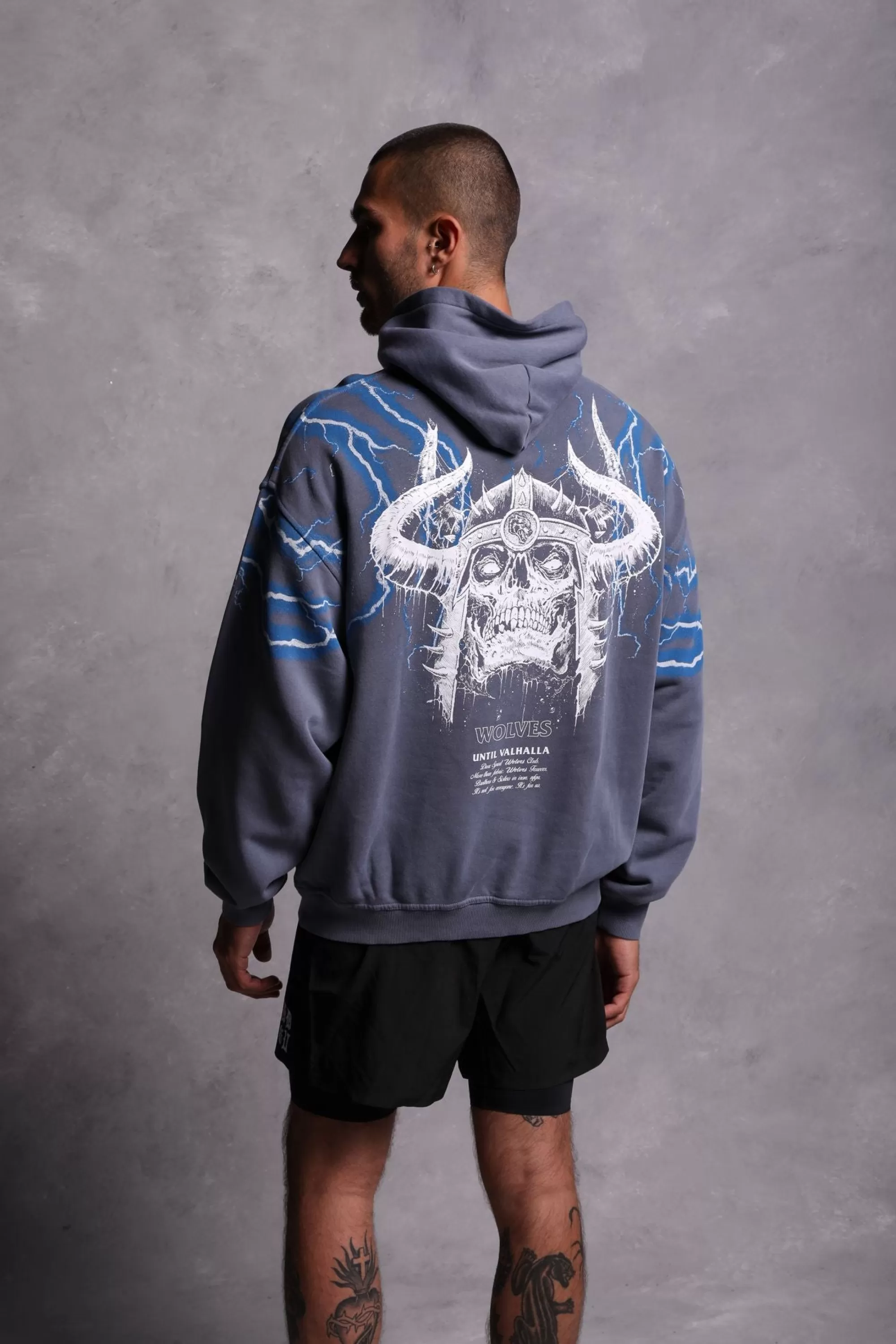 Discount Above Us "Vintage Pierce" Hoodie In Norse Blue/Blue Lightning Men Pierce Hoodies