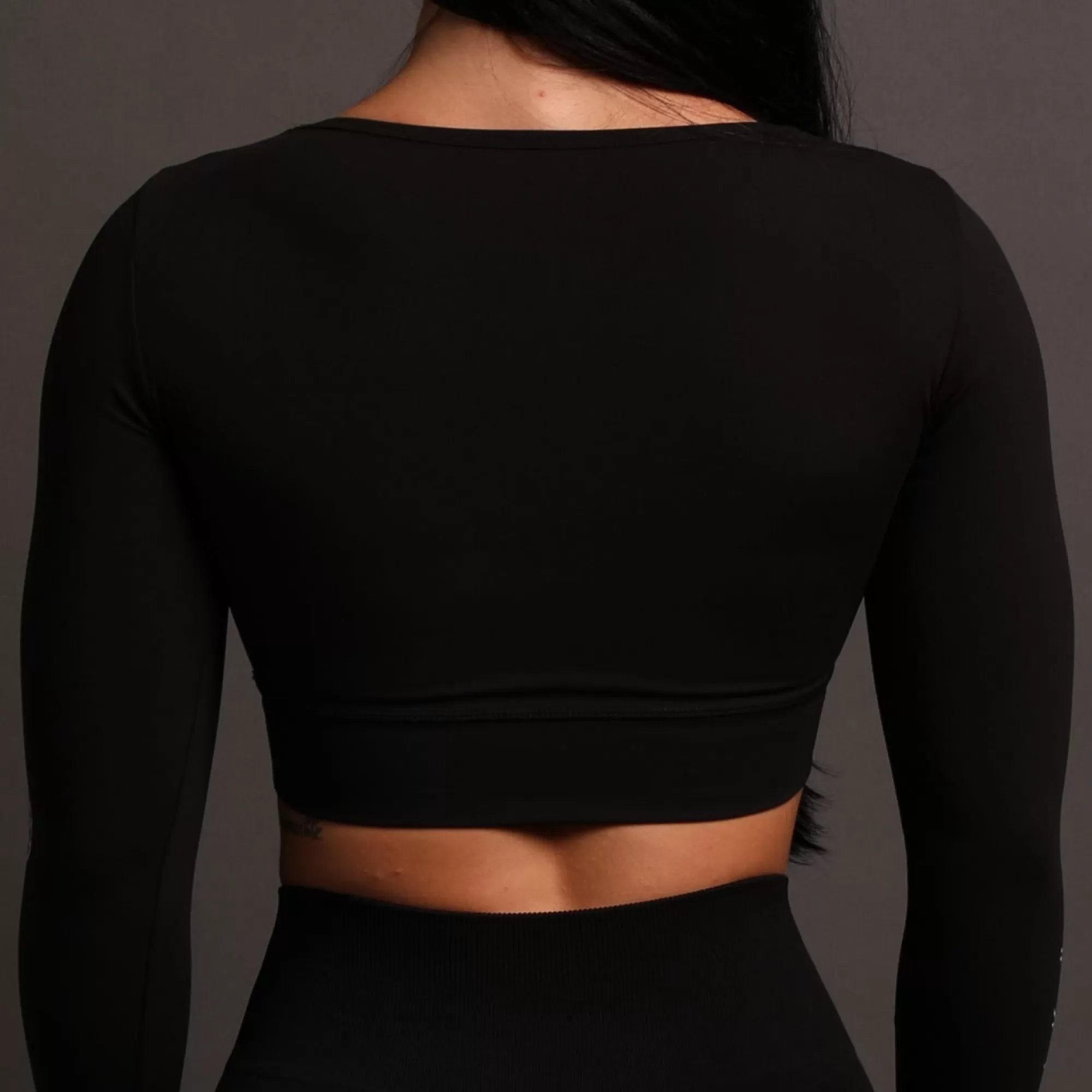 Store Already Written L/S Jade "Energy" Top In Black Women Tops