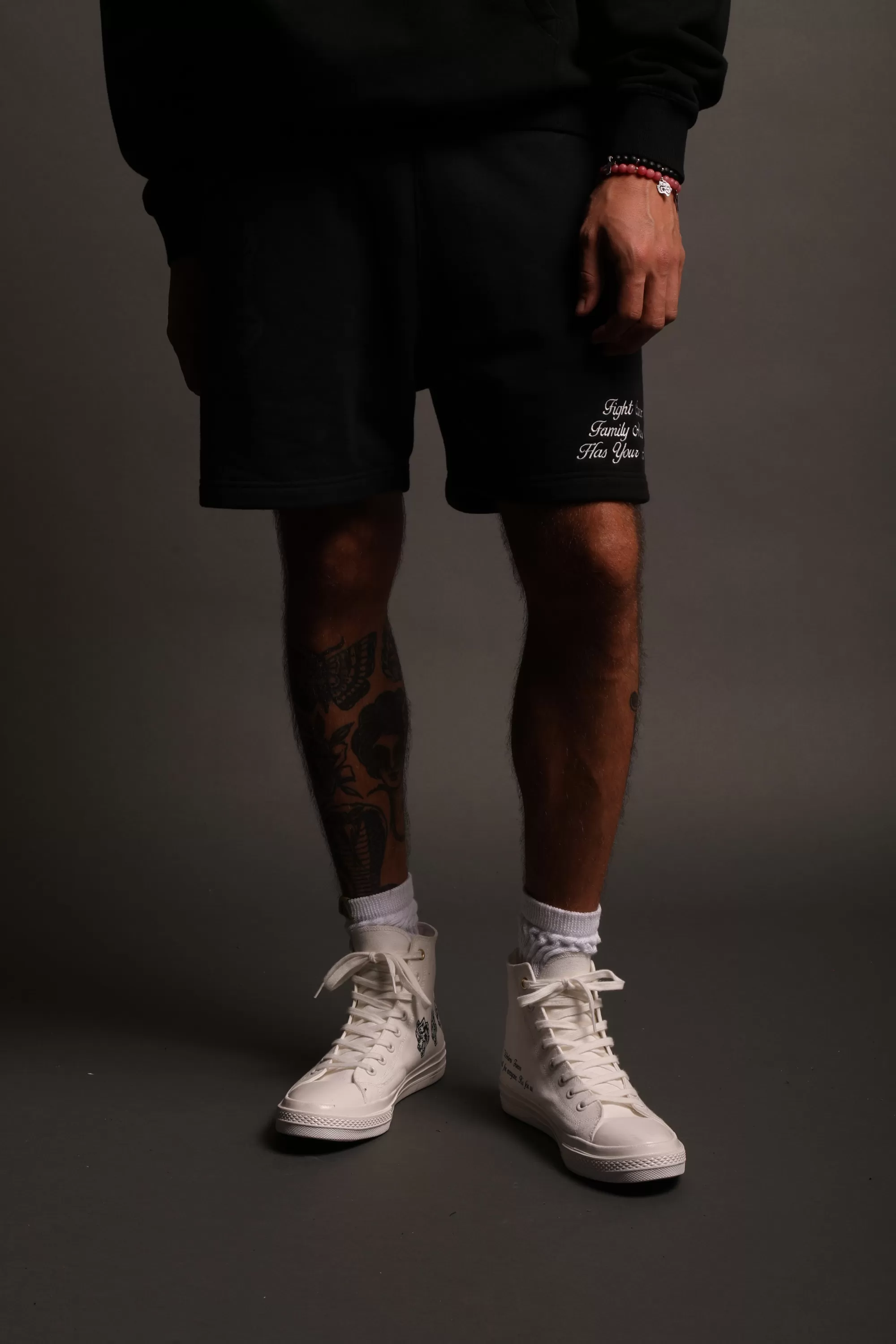 Discount Always Have Your Back Patch Liam Sweat Shorts In Black/Black Men Shorts