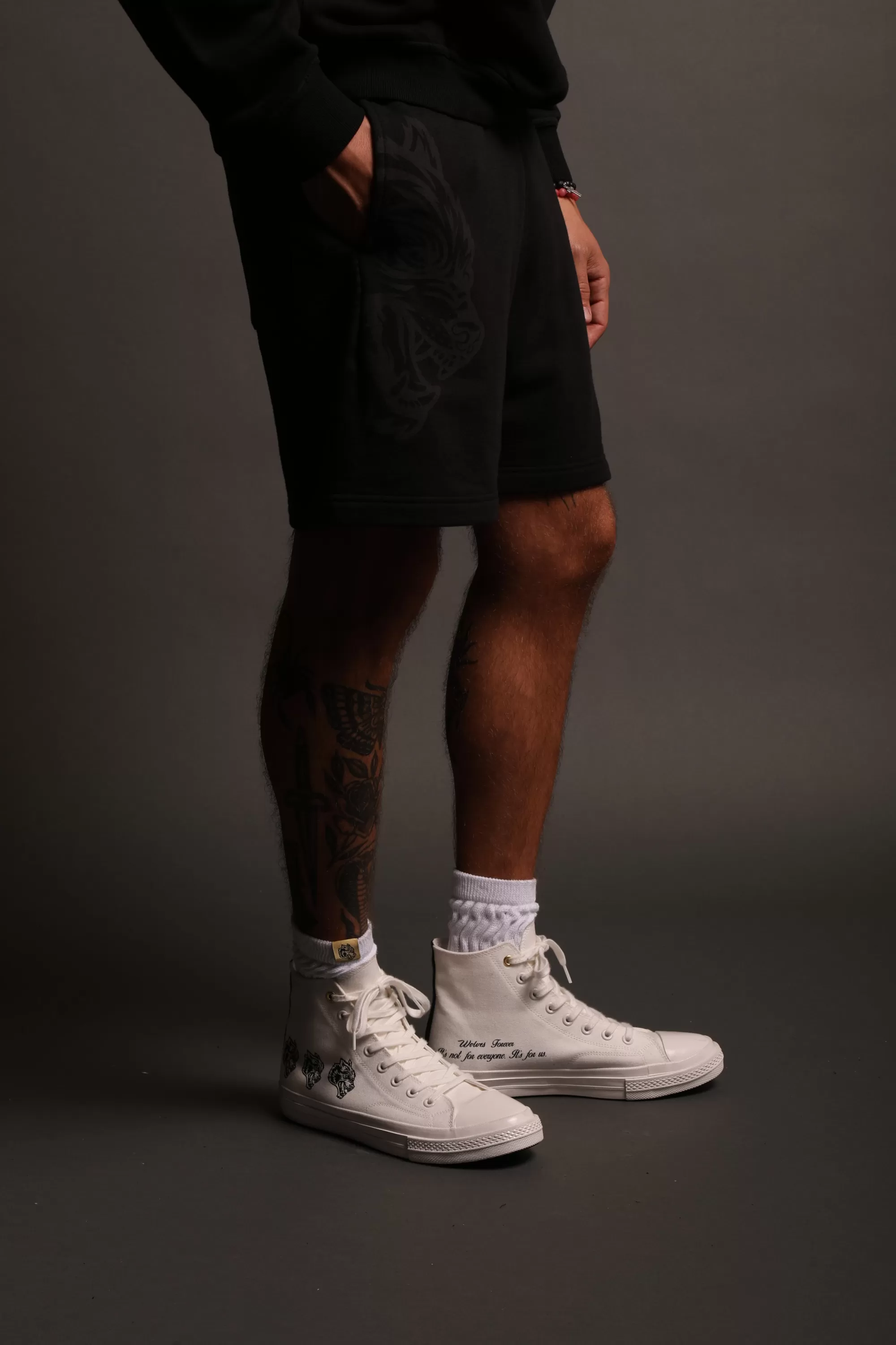 Discount Always Have Your Back Patch Liam Sweat Shorts In Black/Black Men Shorts