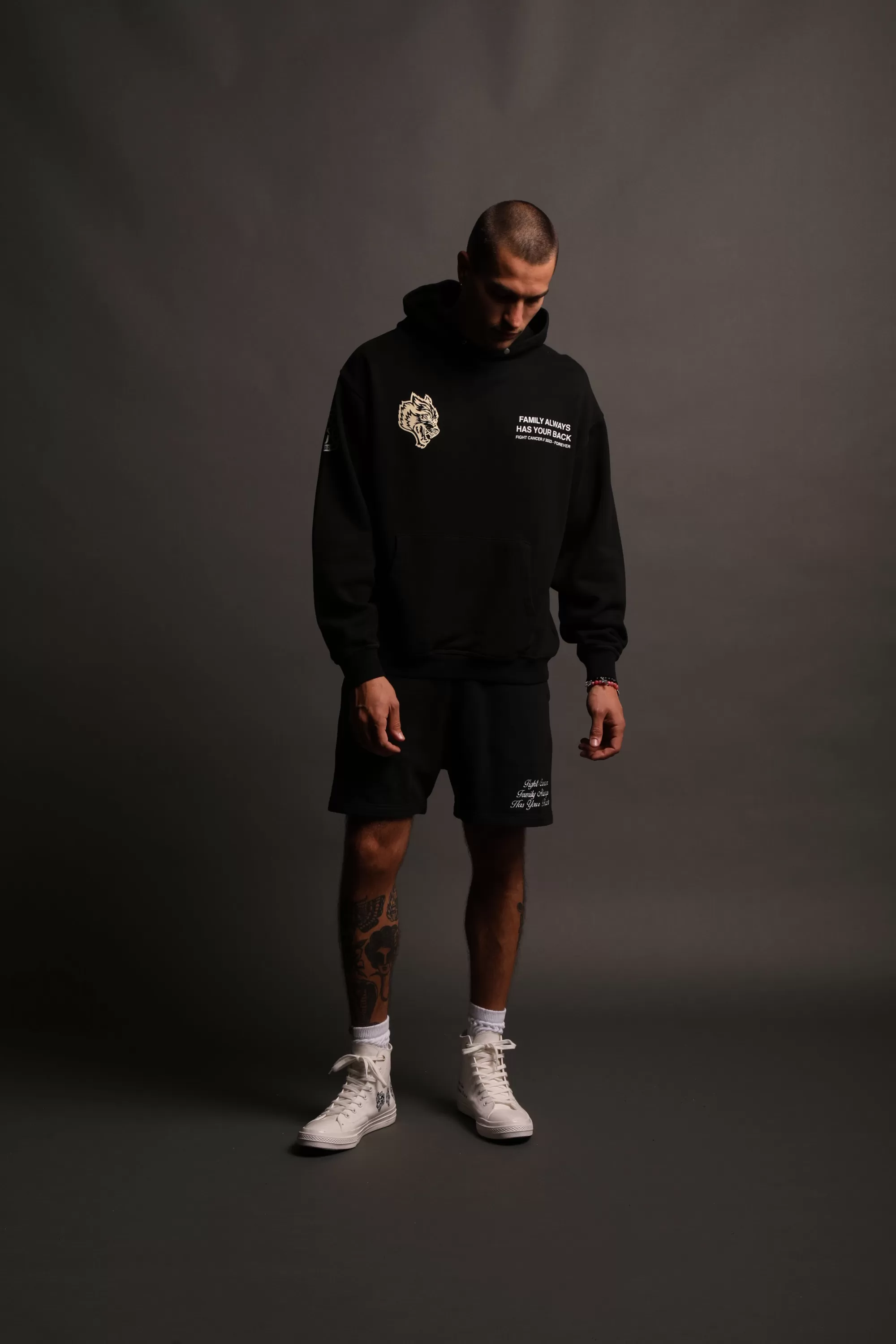 Discount Always Have Your Back Patch Liam Sweat Shorts In Black/Black Men Shorts