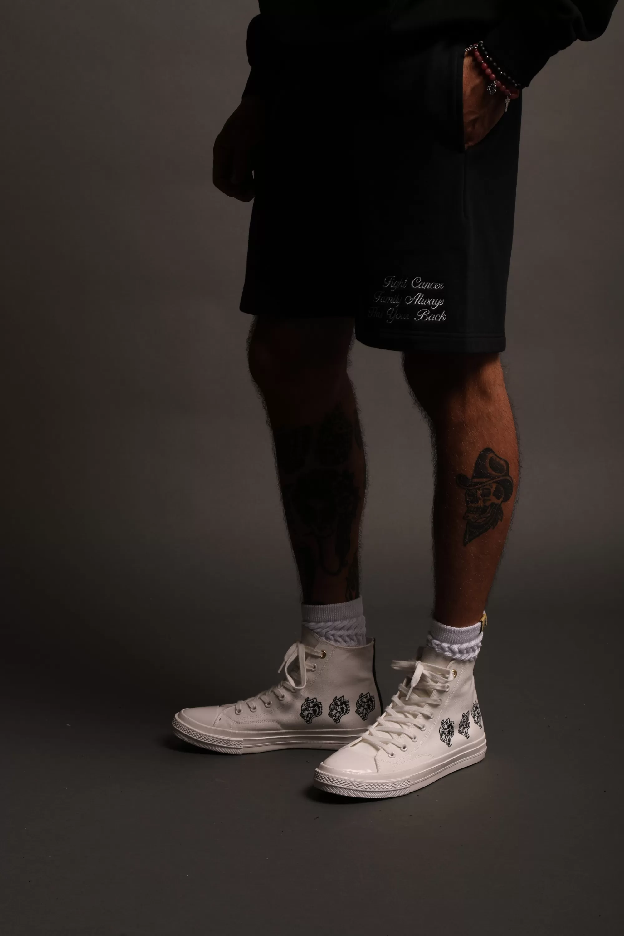 Discount Always Have Your Back Patch Liam Sweat Shorts In Black/Black Men Shorts