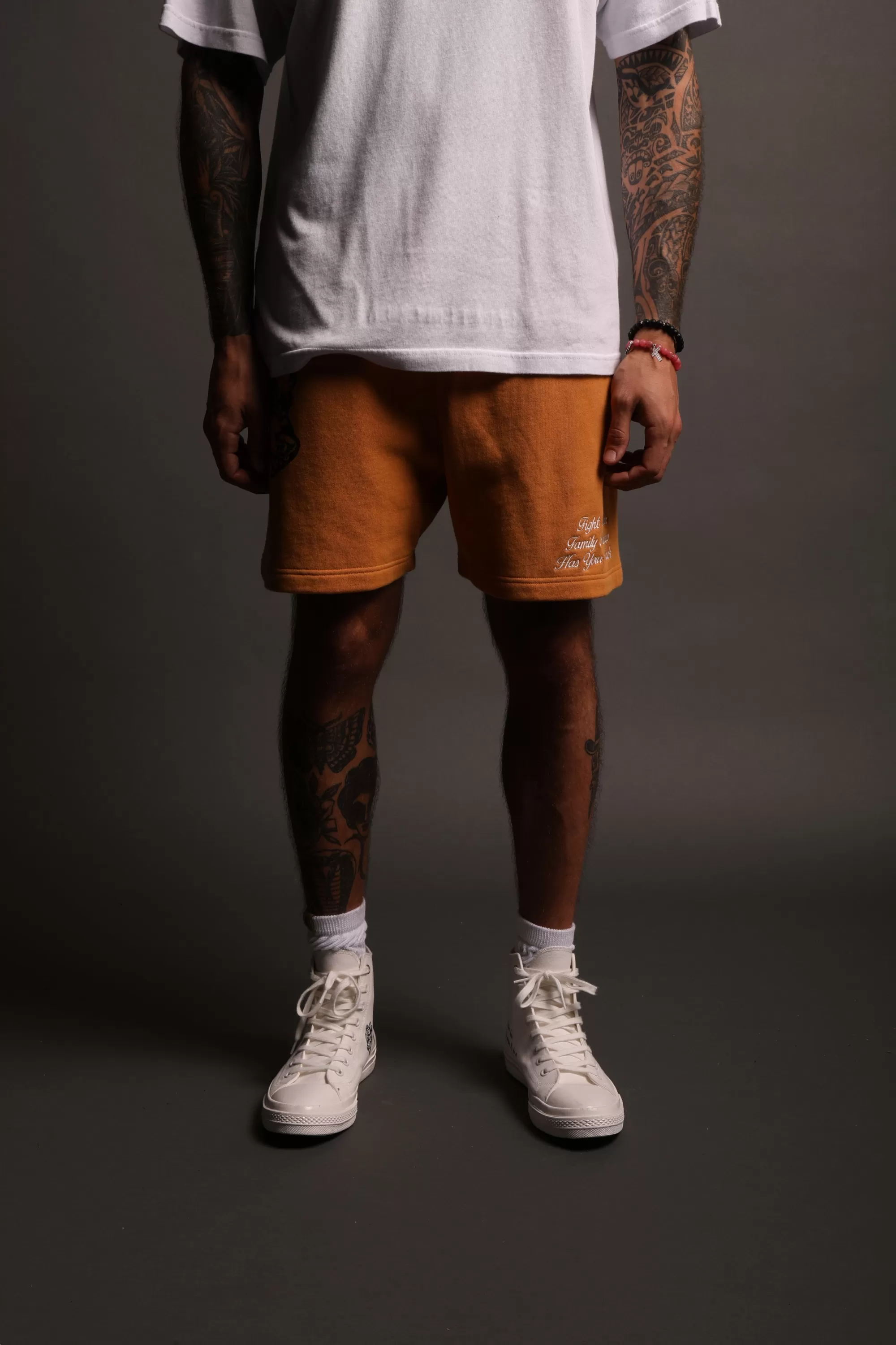 Sale Always Have Your Back Patch Liam Sweat Shorts In Vintage Gold Men Shorts