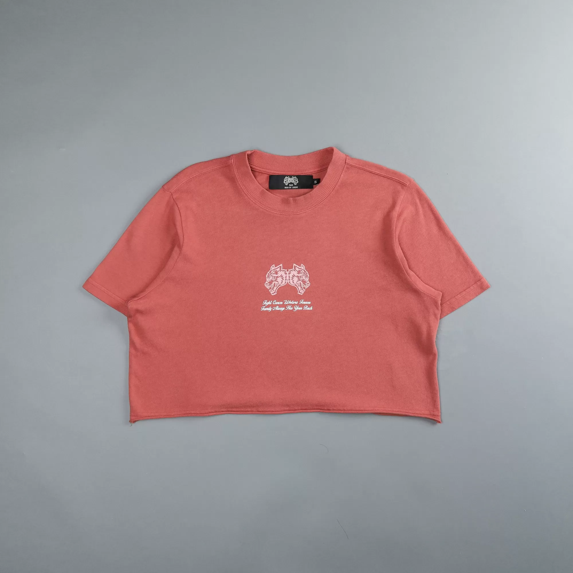 Clearance Always Have Your Back "Premium" (Cropped) Tee In Desert Sky Mauve/Light Mauve Women Tops