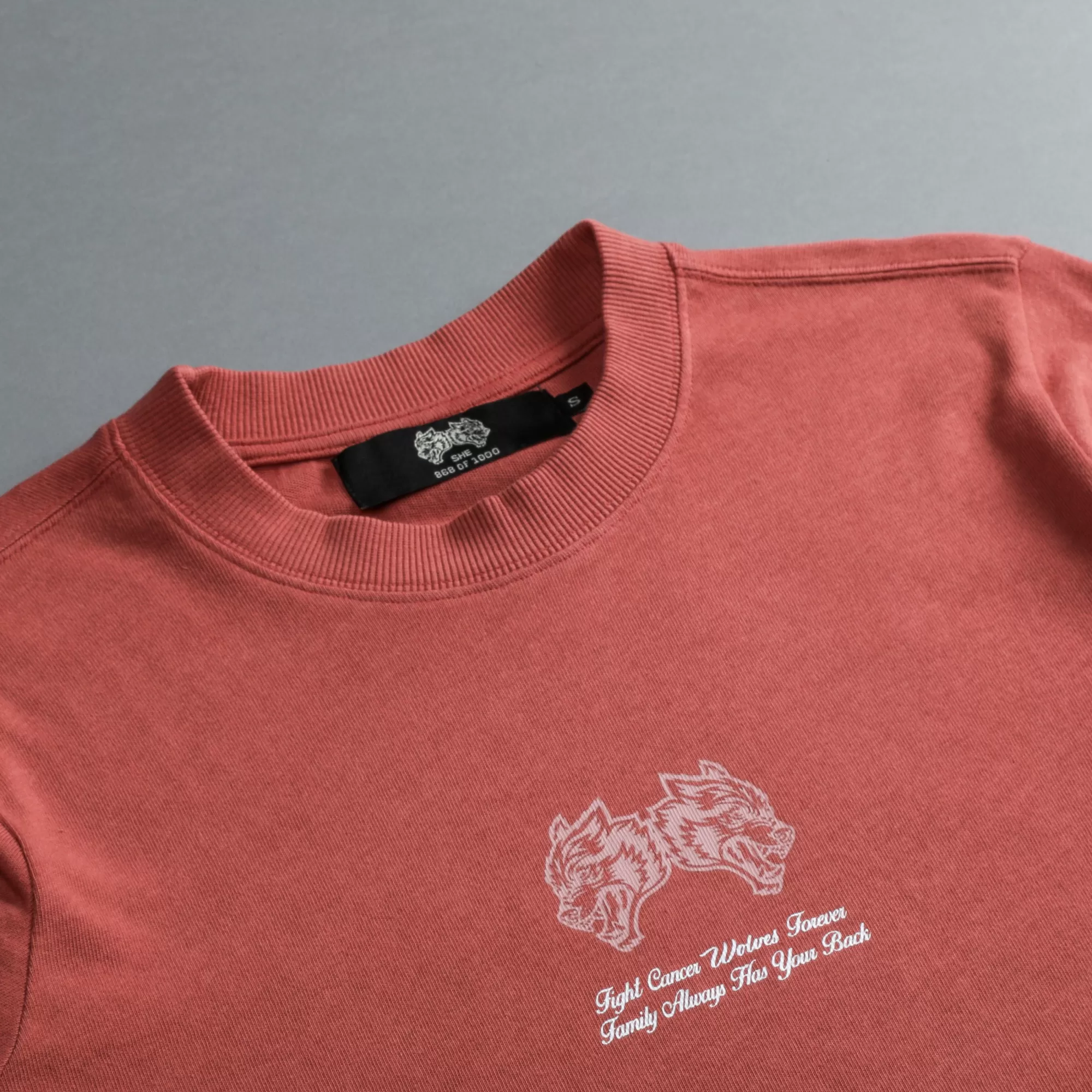 Clearance Always Have Your Back "Premium" (Cropped) Tee In Desert Sky Mauve/Light Mauve Women Tops
