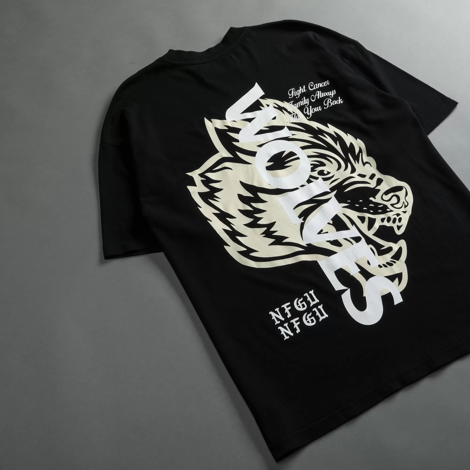 Store Always Have Your Back "Premium" Oversized Tee In Black/Cream Men Premium/Oversized Tees