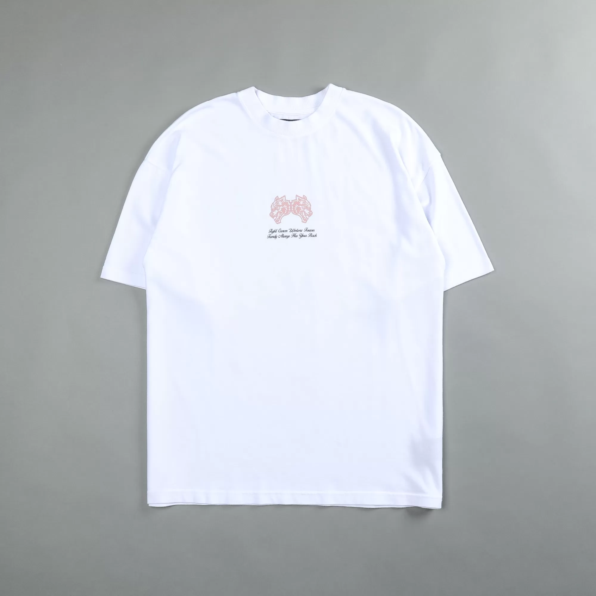 Best Always Have Your Back "Premium" Oversized Tee In White/Light Mauve Men Premium/Oversized Tees