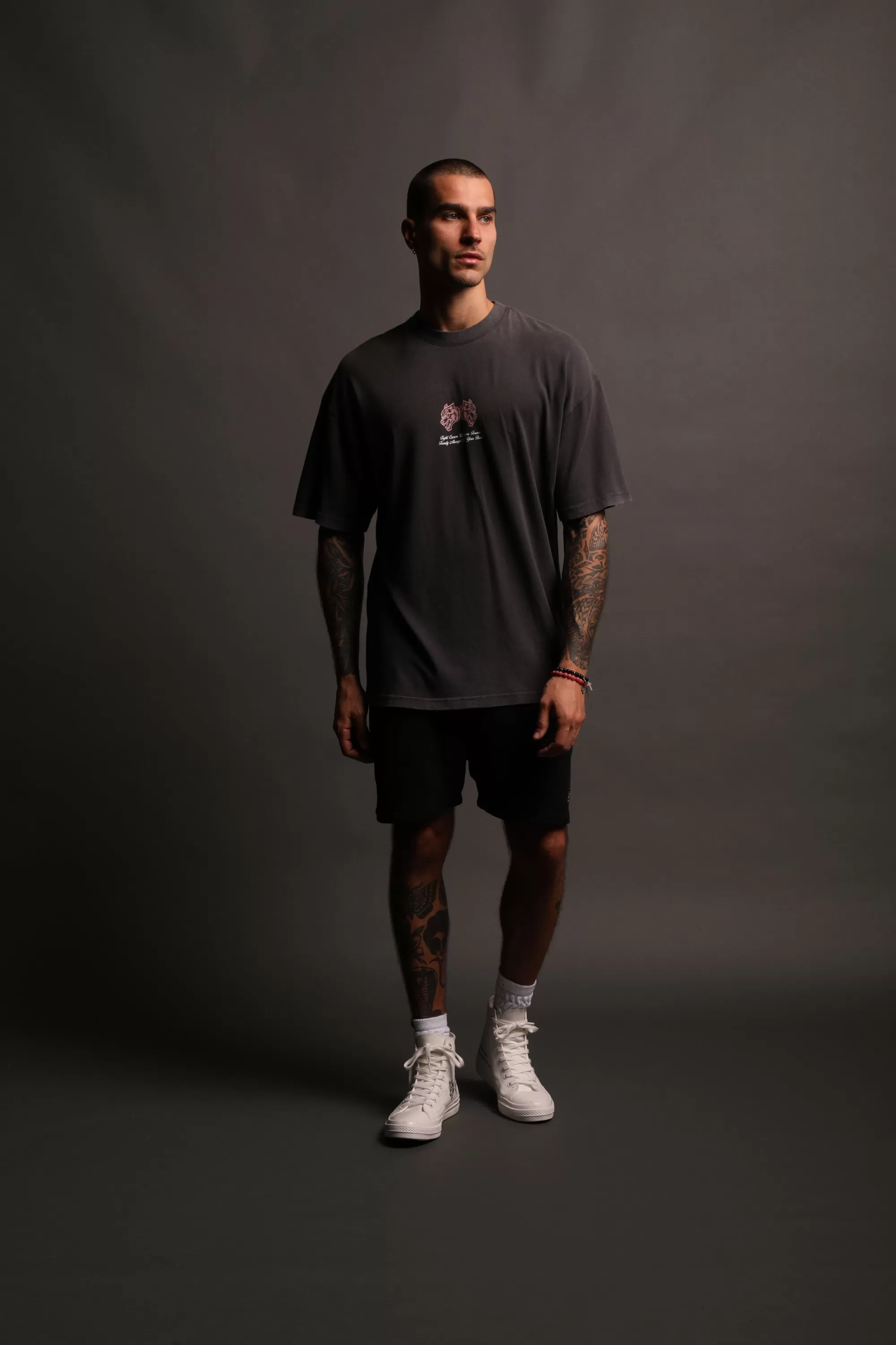 Cheap Always Have Your Back "Premium" Oversized Tee In Wolf Gray Men Premium/Oversized Tees