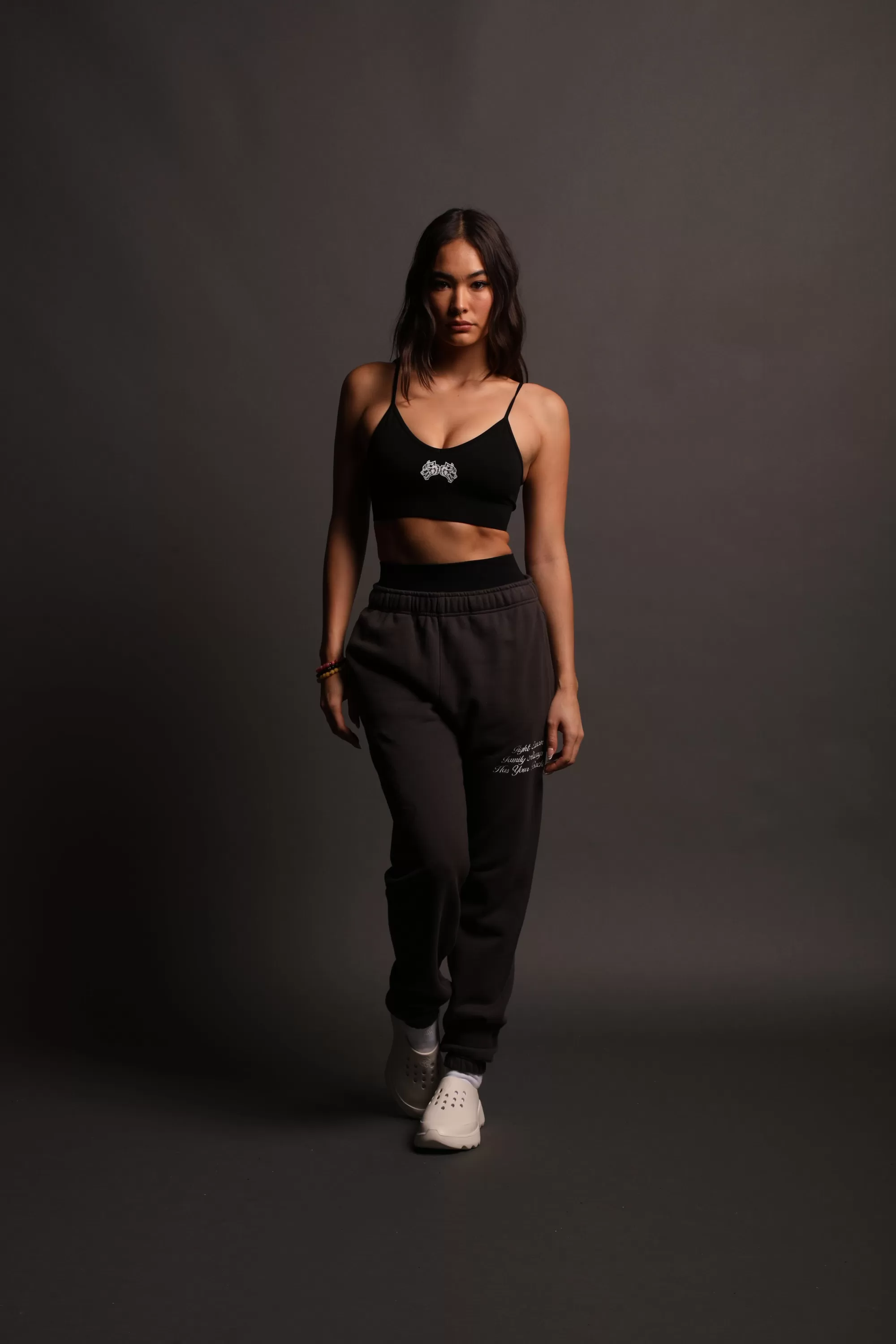 Best Always Have Your Back She Post Lounge Sweats In Wolf Gray/Black Women Bottoms
