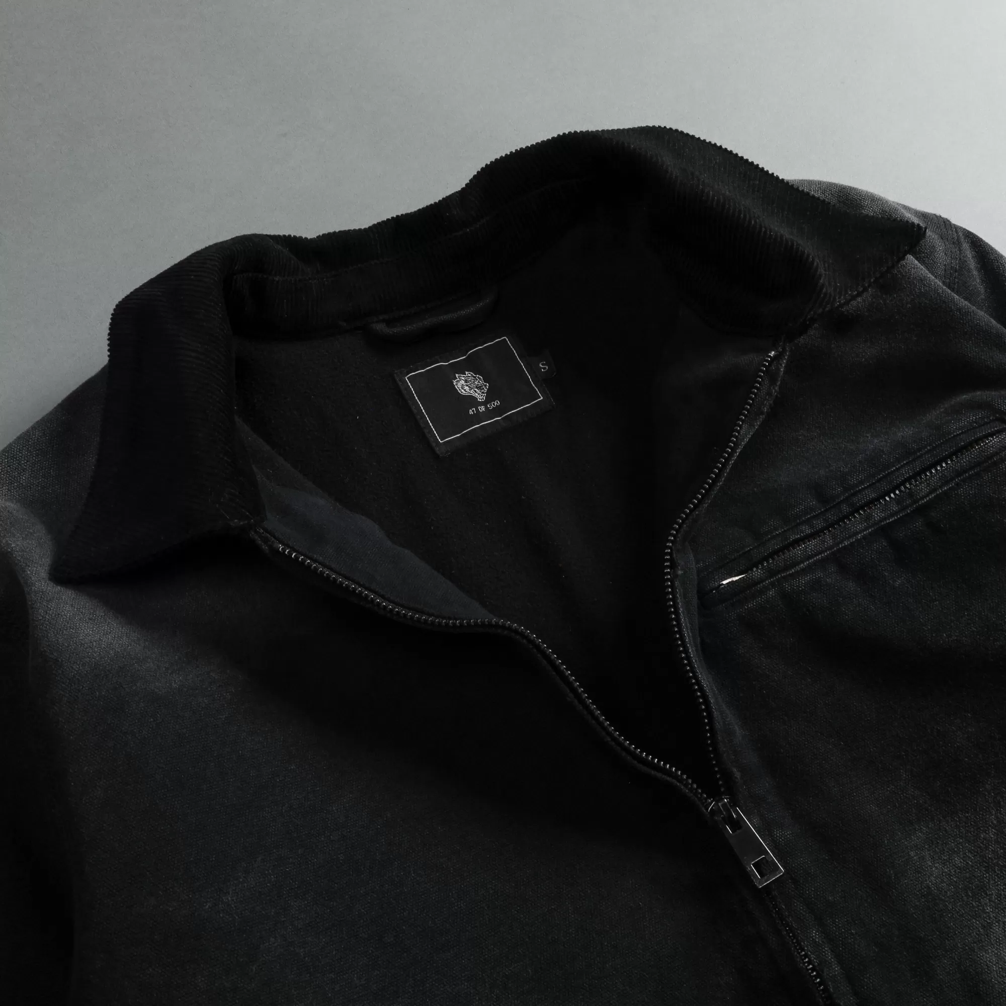 Hot Been Through It Cropped Hard Work Jacket In Distressed Black Women Tops
