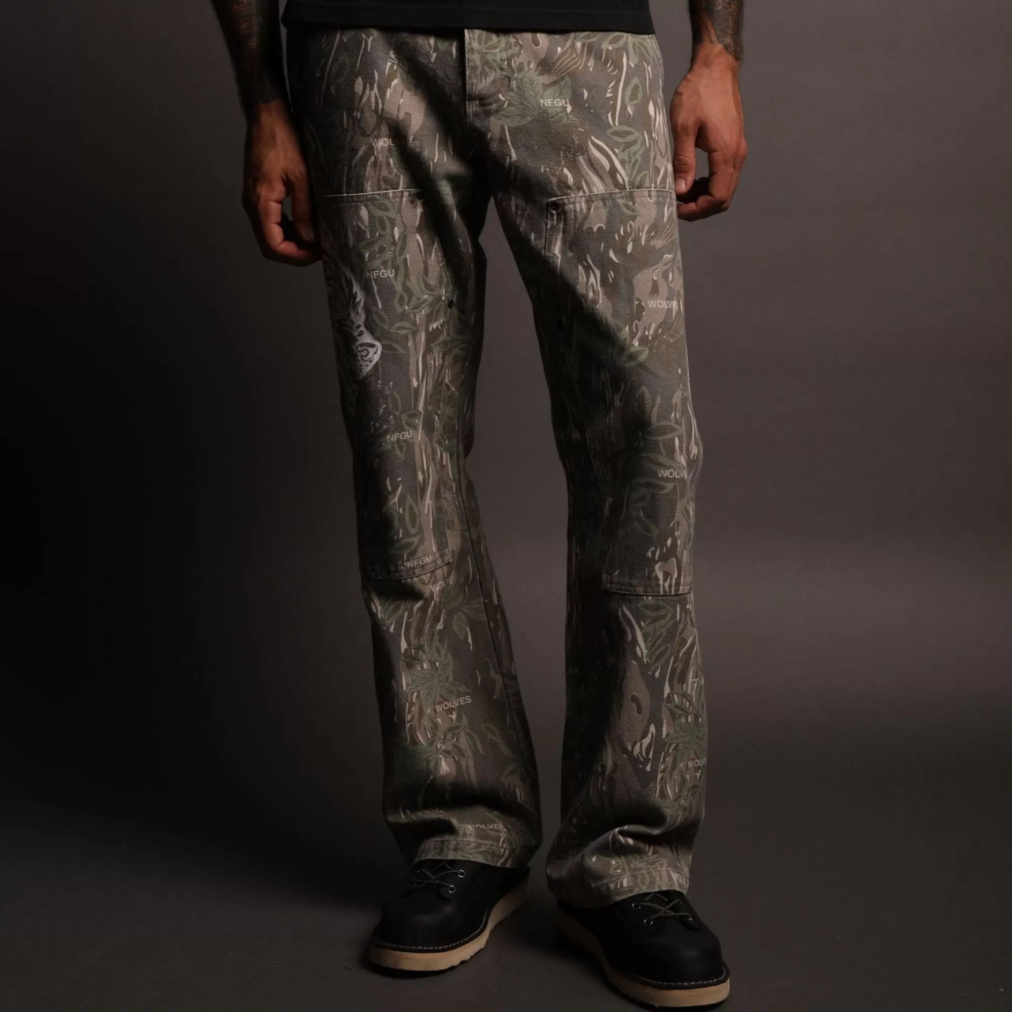Store Been Through It Hoffa Flare Pants In Norse Camo Men Pants