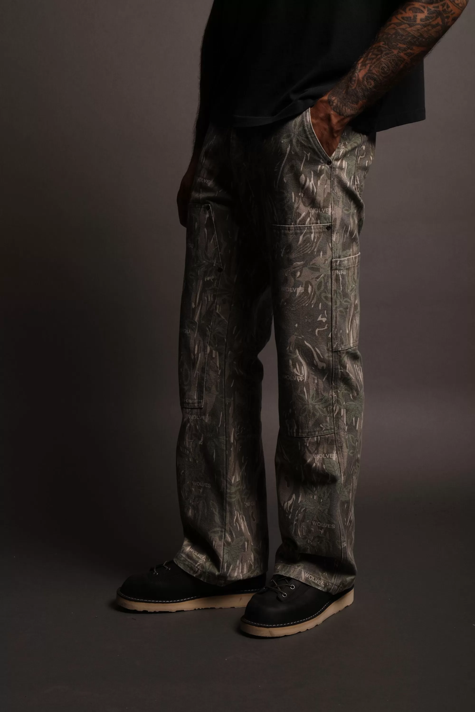 Store Been Through It Hoffa Flare Pants In Norse Camo Men Pants