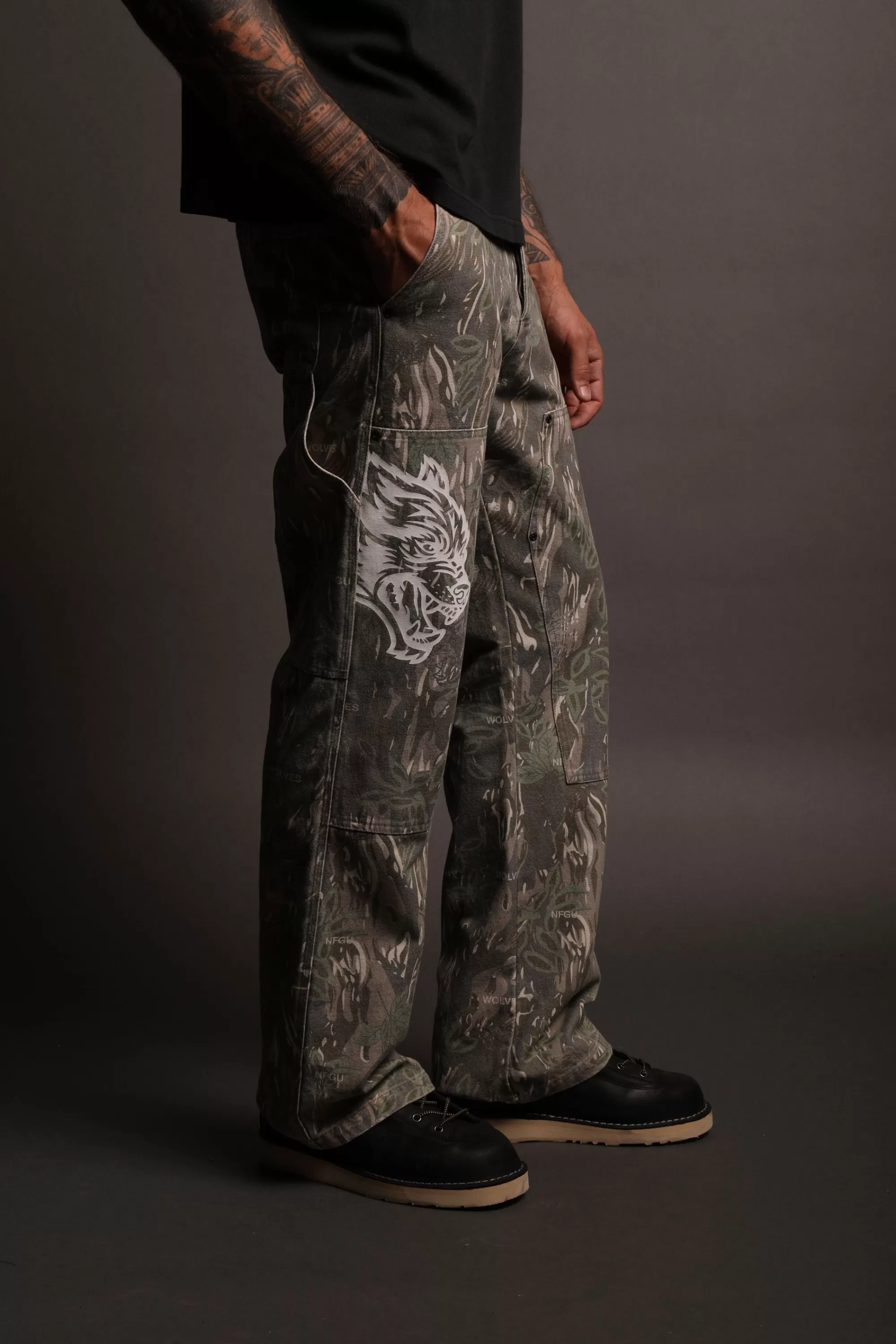 Store Been Through It Hoffa Flare Pants In Norse Camo Men Pants