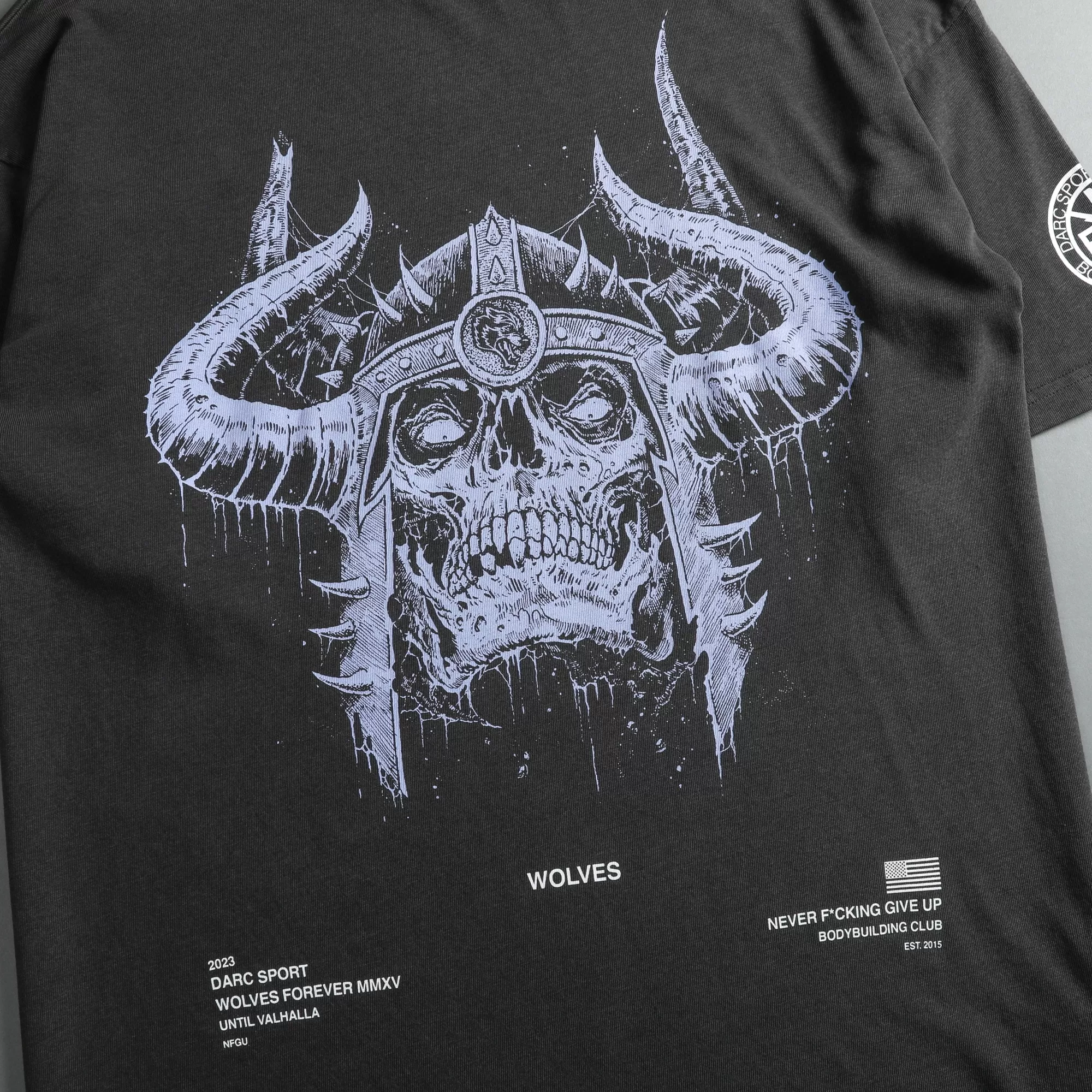 Shop Berserk "Premium Vintage" Oversized Tee In Wolf Gray Men Premium/Oversized Tees