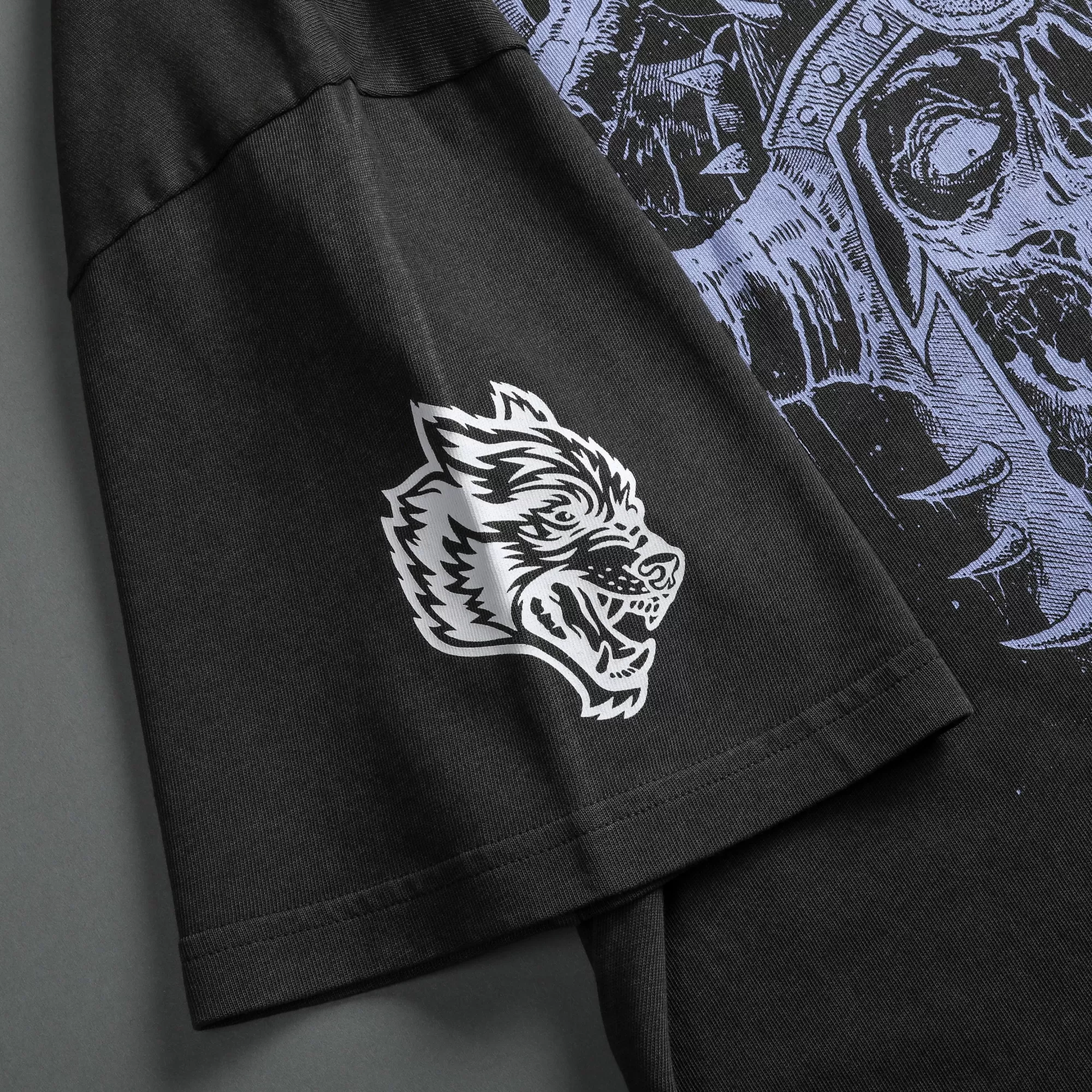 Shop Berserk "Premium Vintage" Oversized Tee In Wolf Gray Men Premium/Oversized Tees