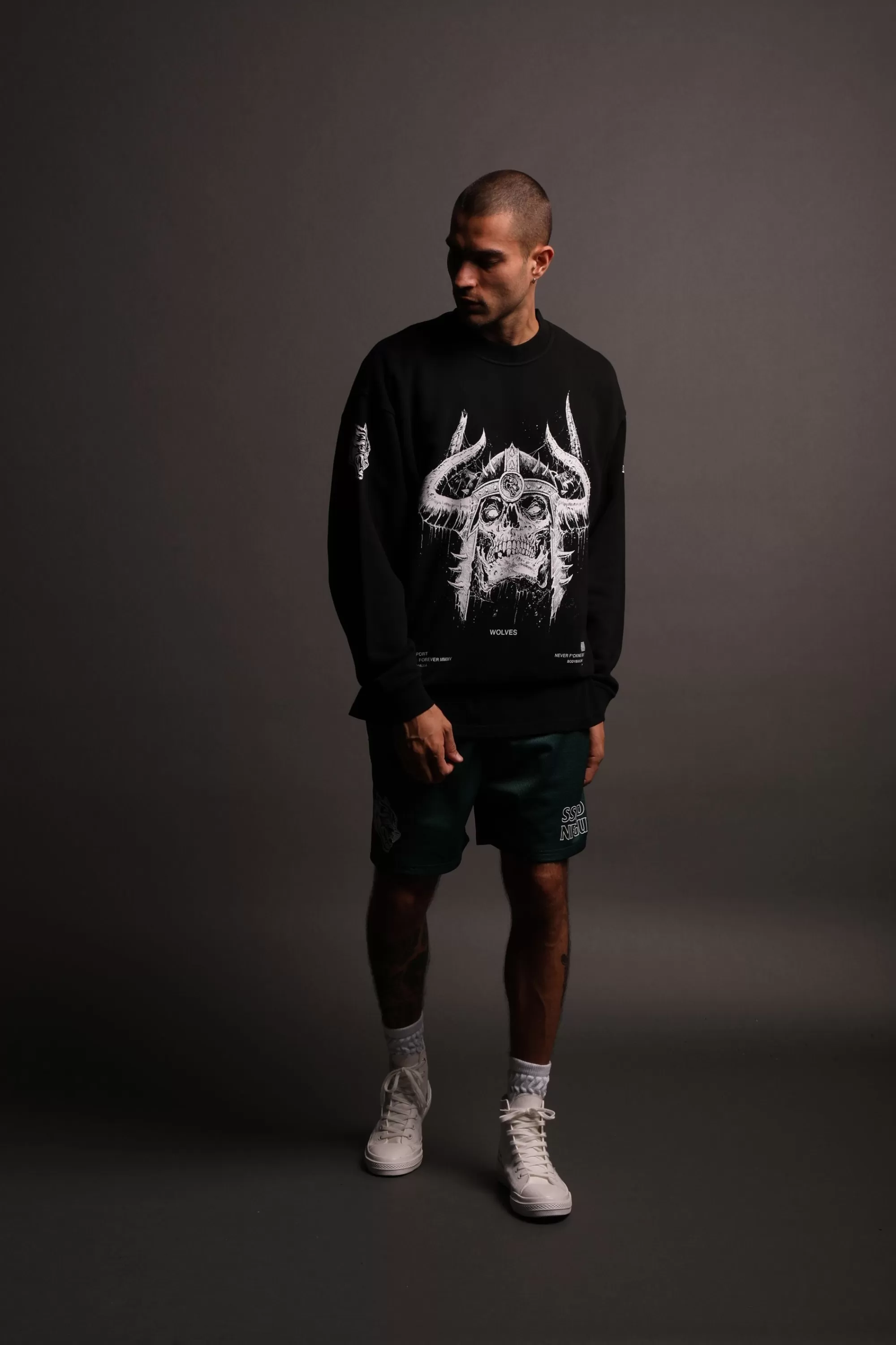 Clearance Berserk "Vintage London" Crewneck In Black Men Crewnecks