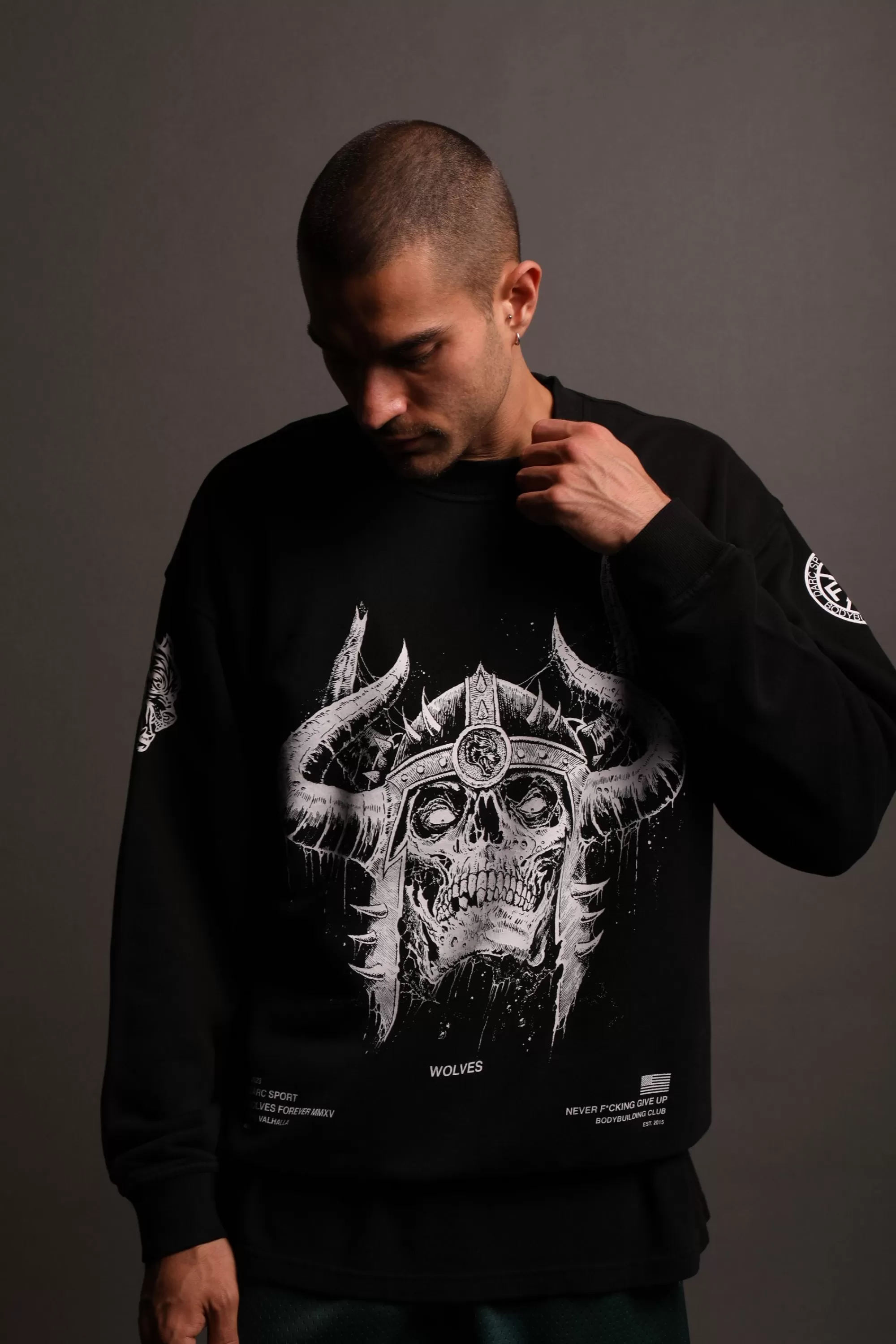 Clearance Berserk "Vintage London" Crewneck In Black Men Crewnecks