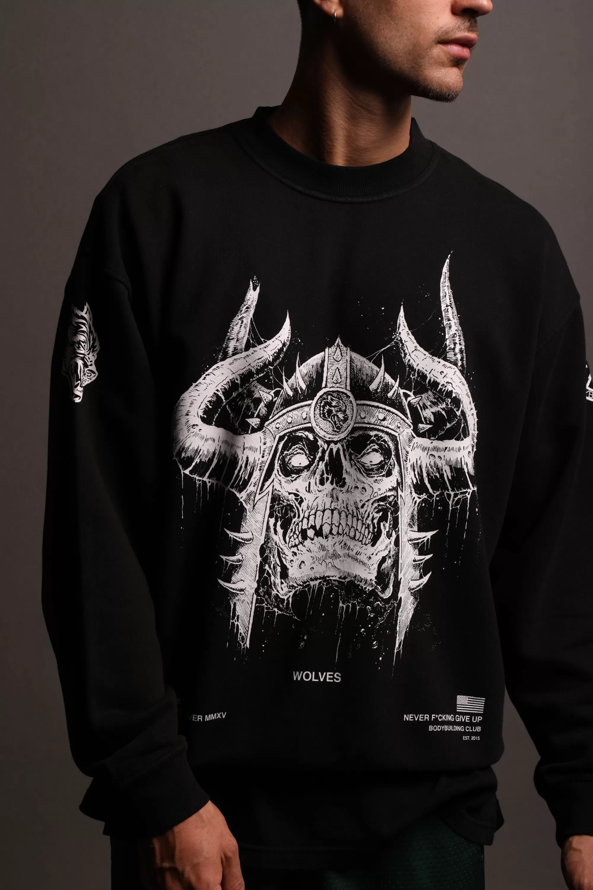 Clearance Berserk "Vintage London" Crewneck In Black Men Crewnecks