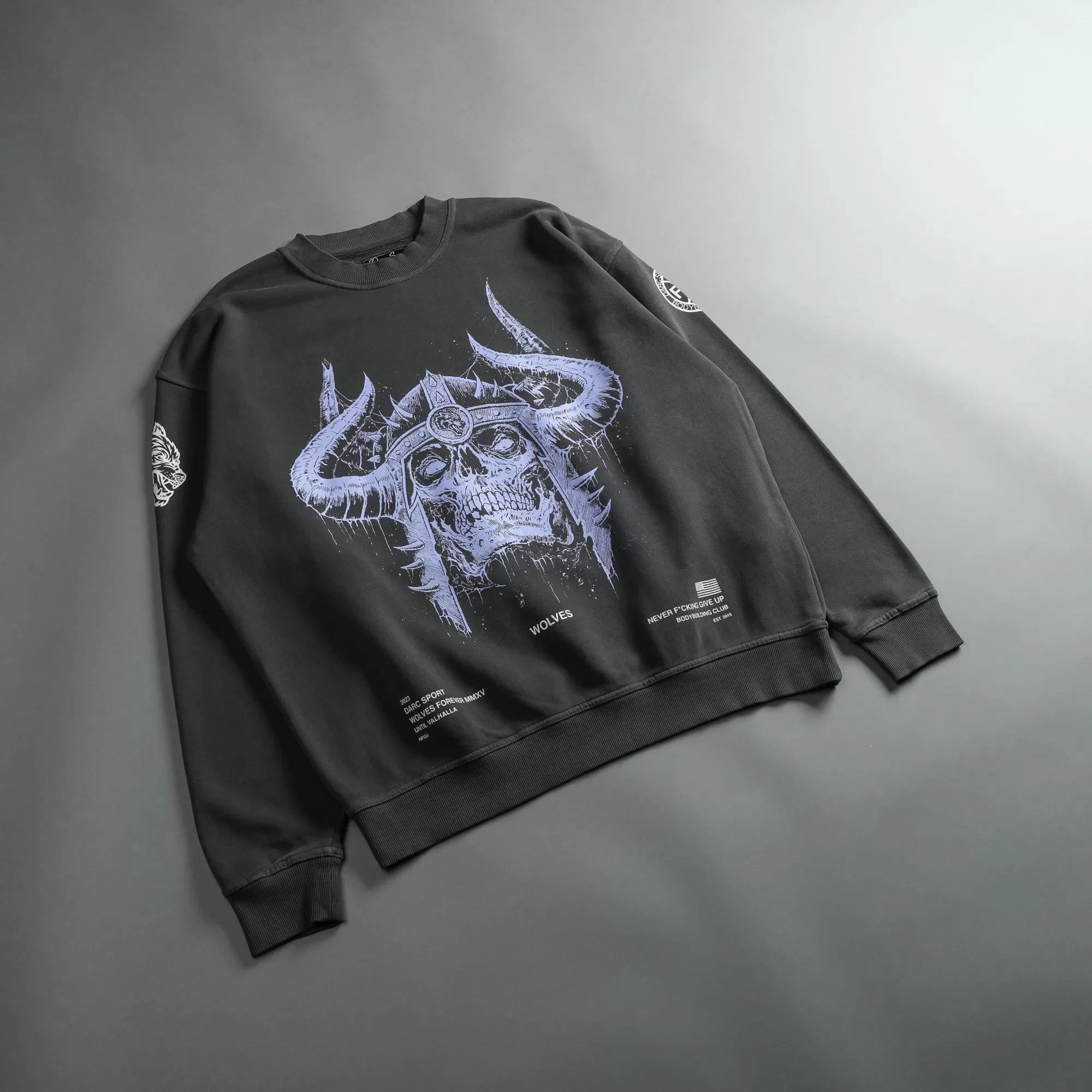 Store Berserk "Vintage London" Crewneck In Wolf Gray Men Crewnecks
