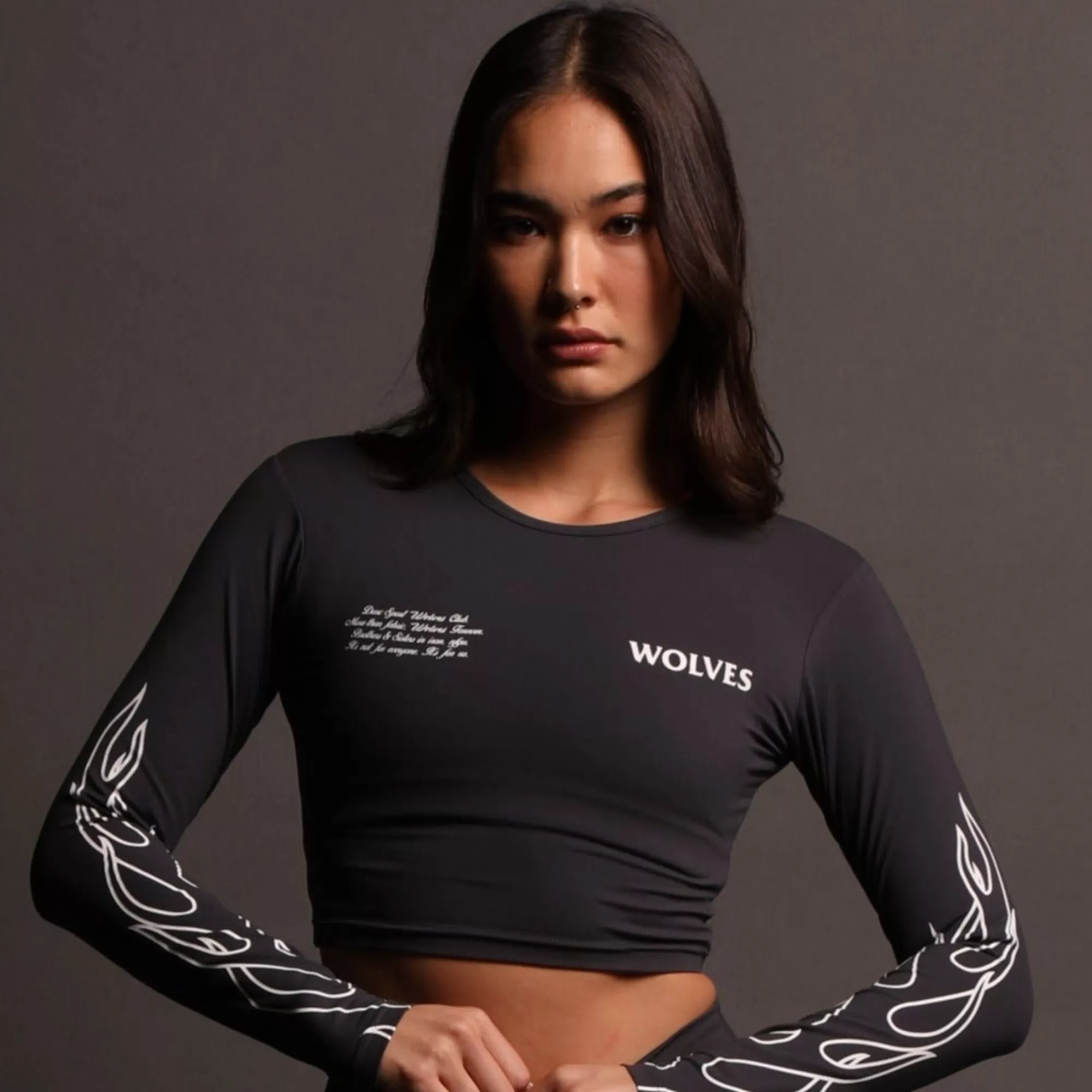 Best Burn L/S "Energy" Top In Midnight Blue Women Tops