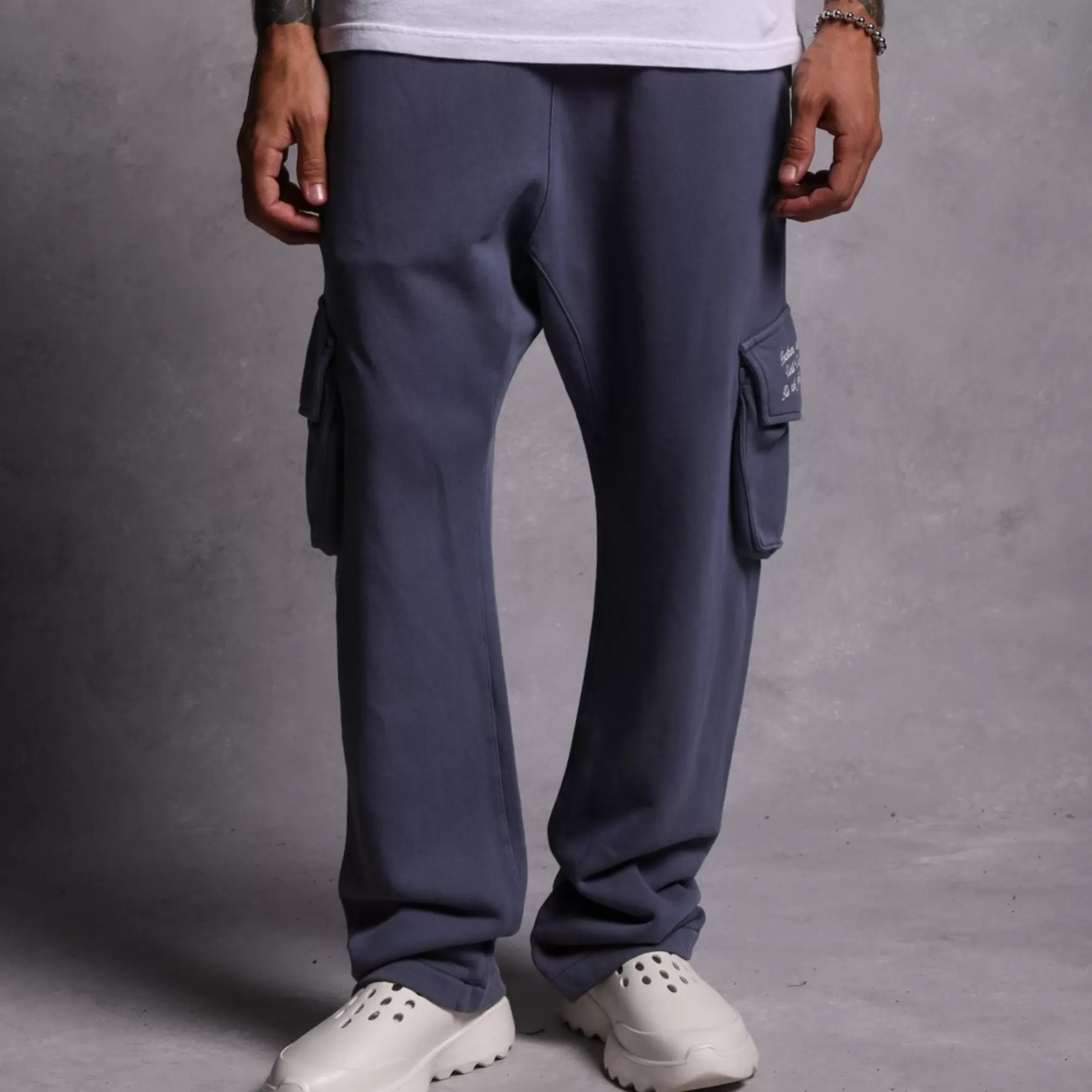 Shop Cerberus Bigelow Cargo Sweat Pants In Norse Blue Men Pants