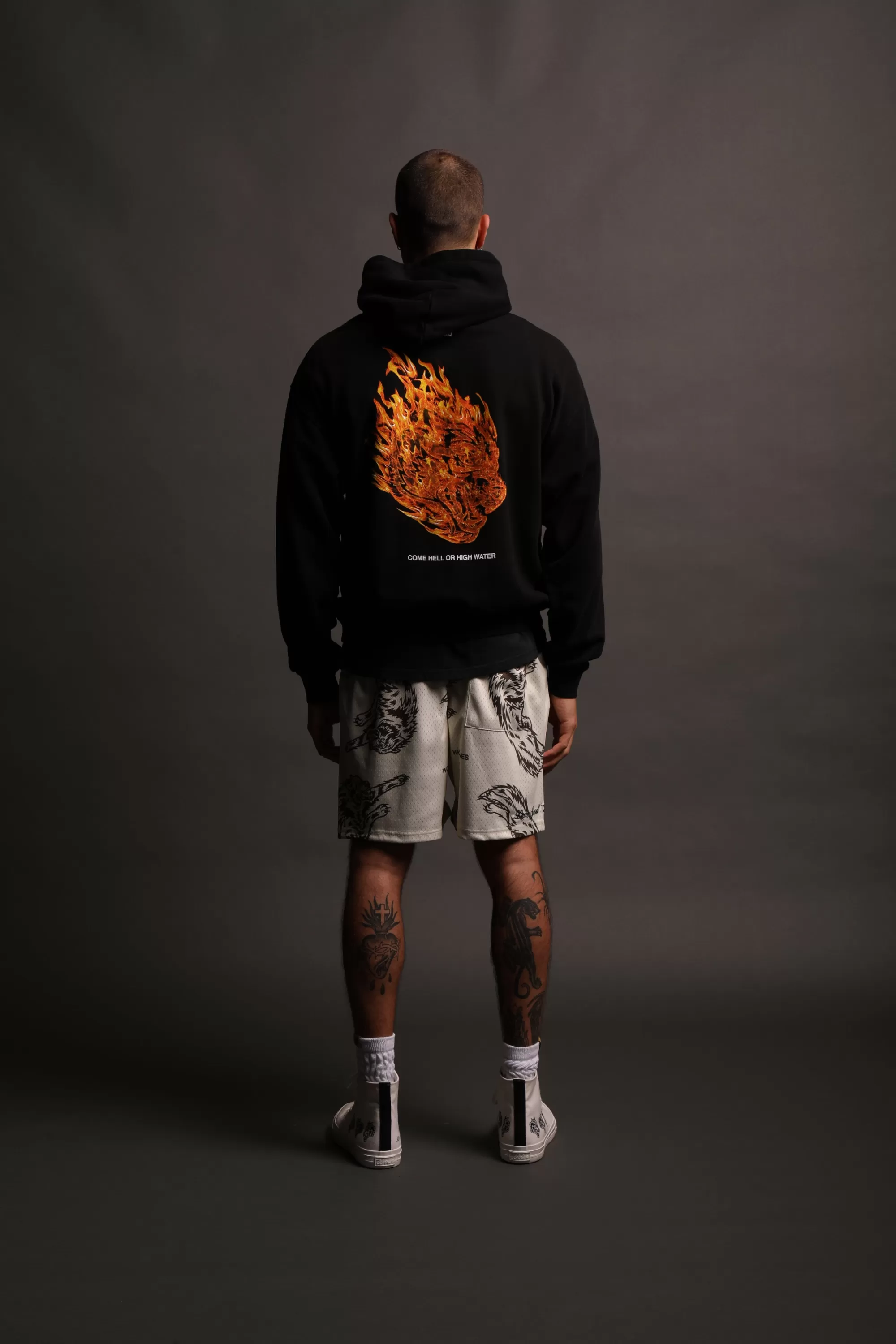 Flash Sale Come Hell Or High Water "Pierce" Hoodie In Pigment Black Men Pierce Hoodies