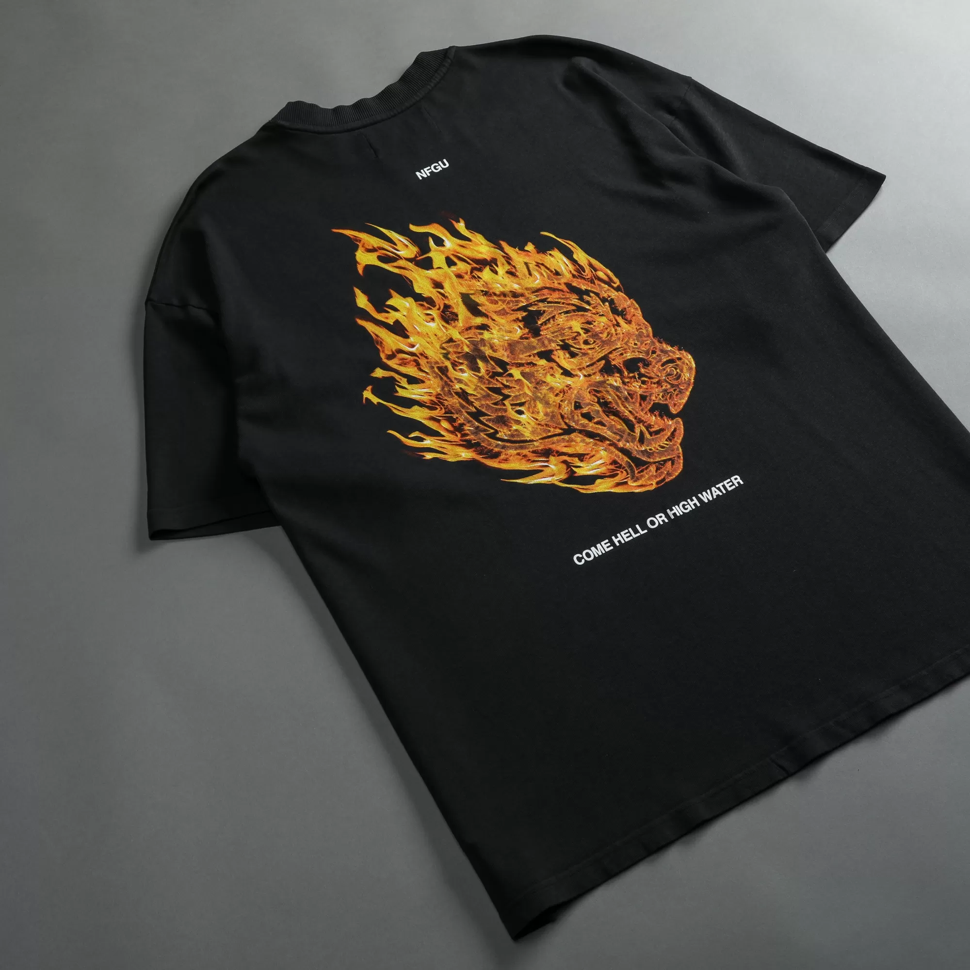 Store Come Hell Or High Water "Premium" Oversized Tee In Black Men Premium/Oversized Tees