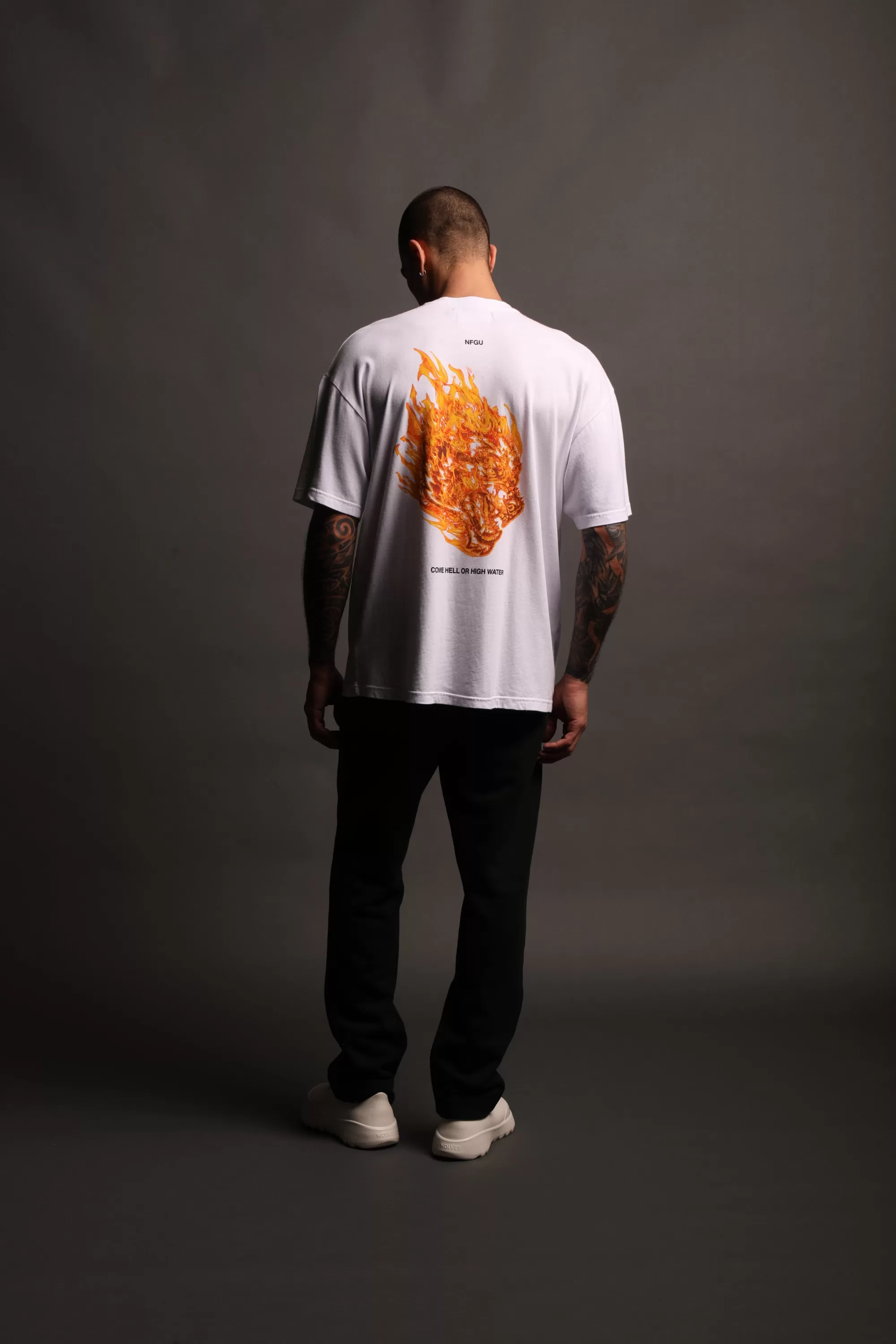 Discount Come Hell Or High Water "Premium" Oversized Tee In White Men Premium/Oversized Tees