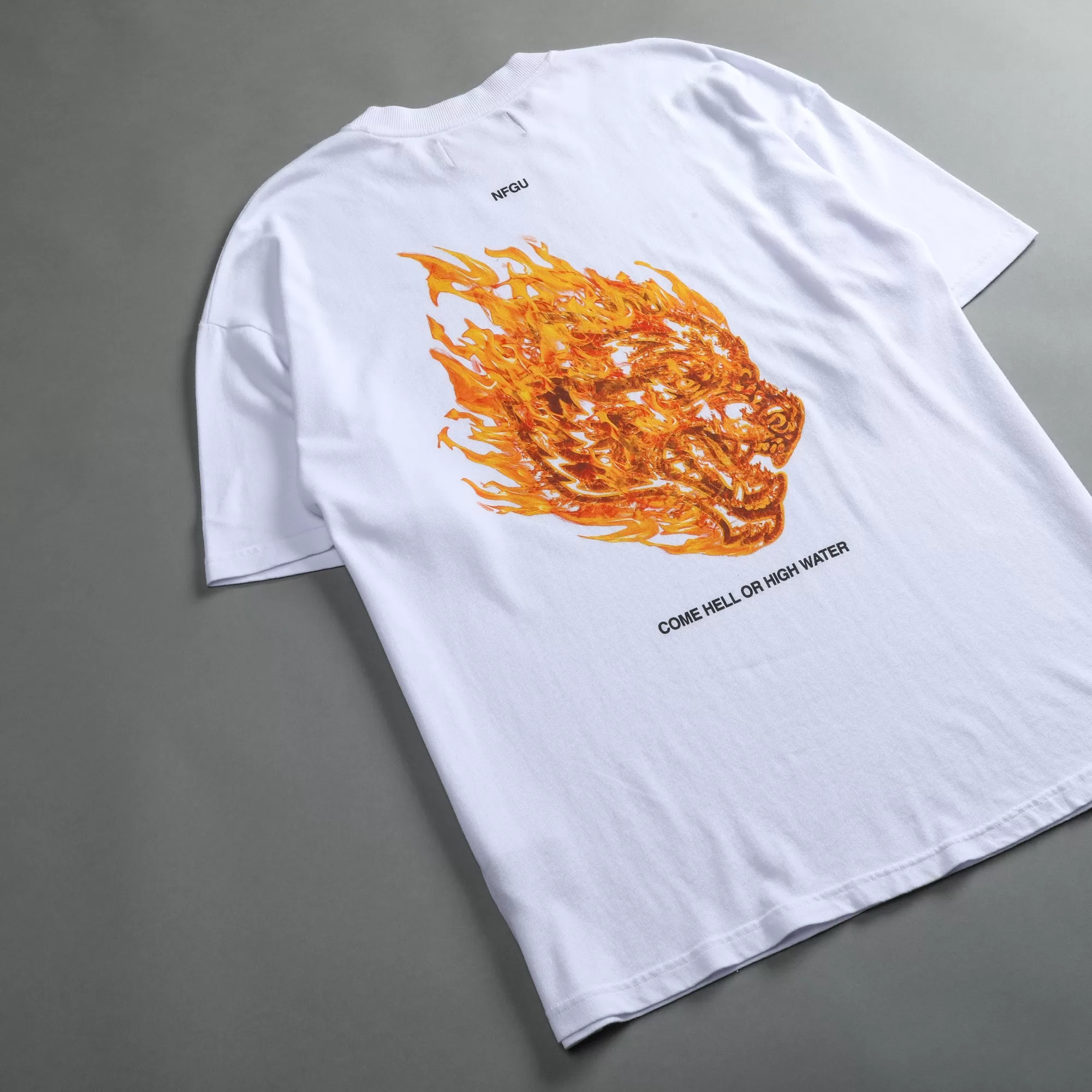 Discount Come Hell Or High Water "Premium" Oversized Tee In White Men Premium/Oversized Tees