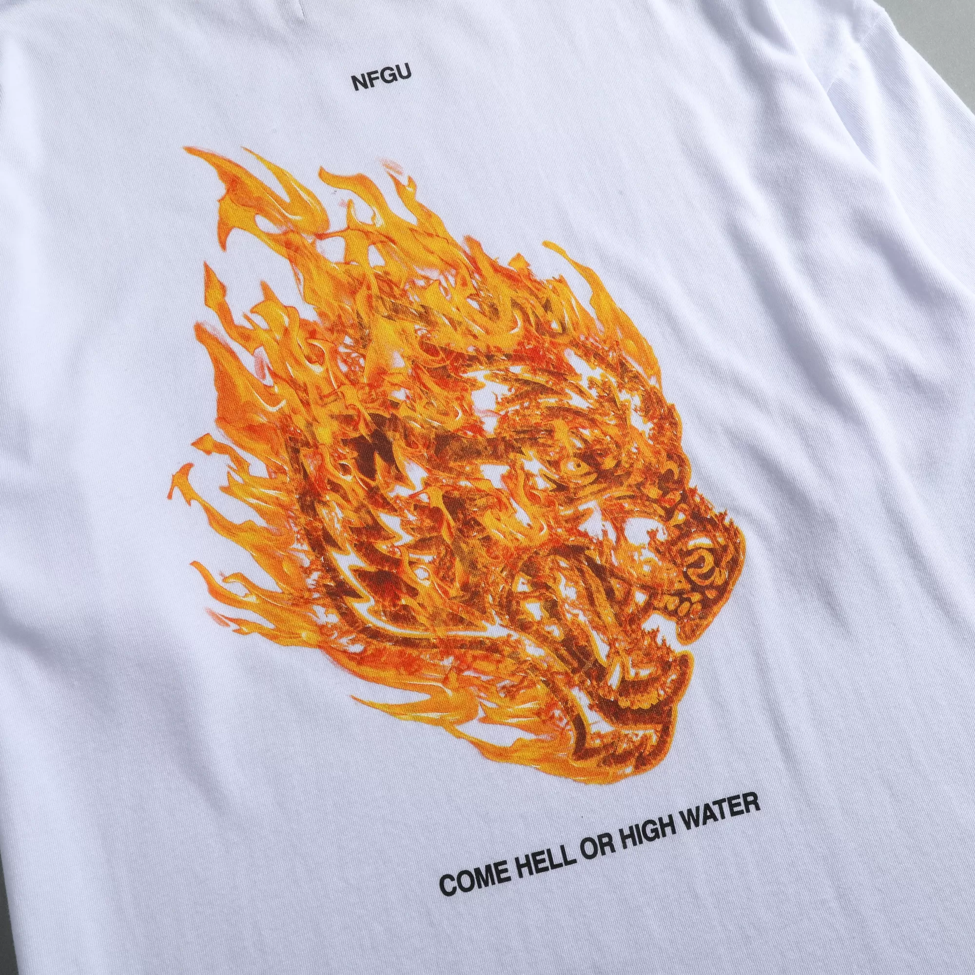 Discount Come Hell Or High Water "Premium" Oversized Tee In White Men Premium/Oversized Tees