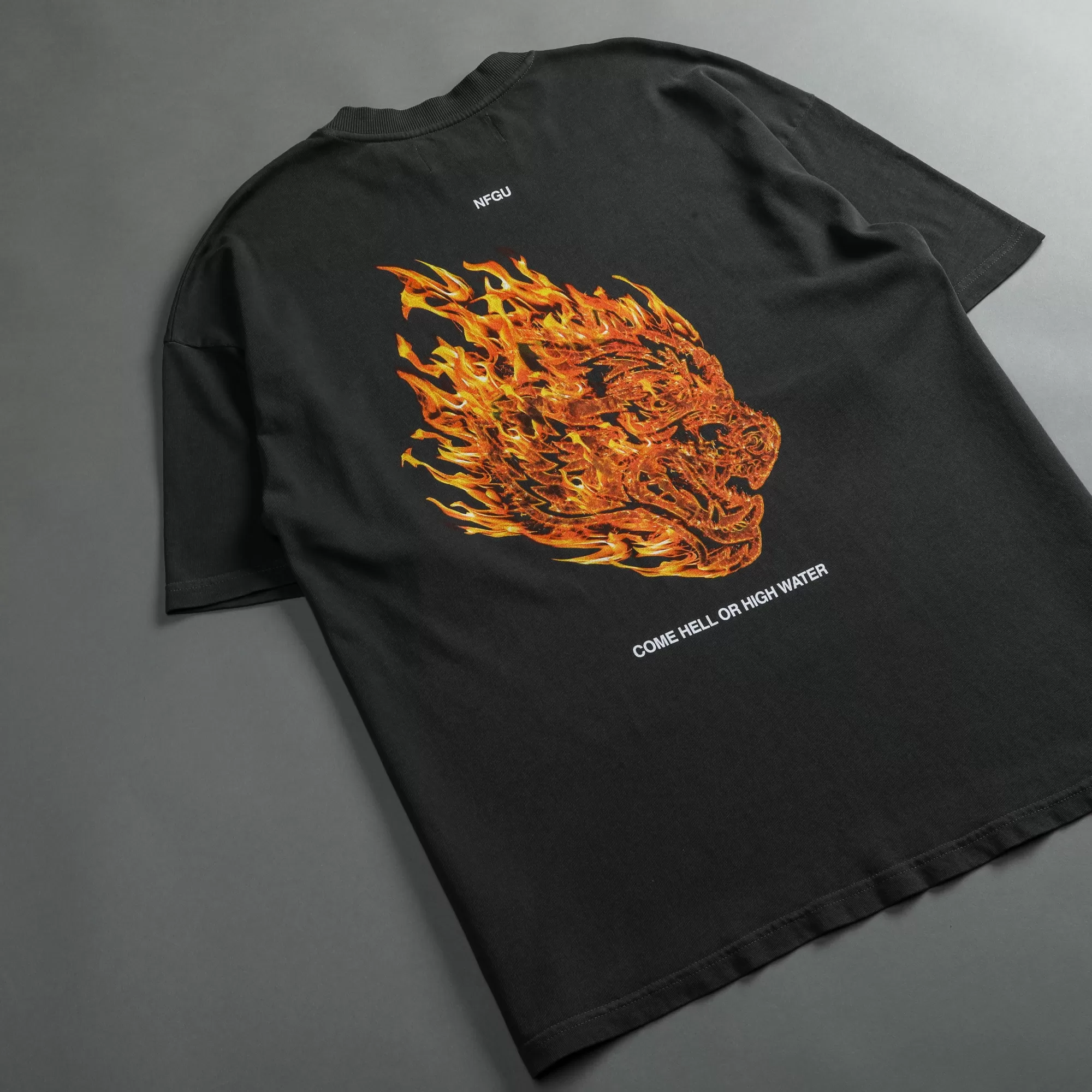 Online Come Hell Or High Water "Premium" Oversized Tee In Wolf Gray Men Premium/Oversized Tees