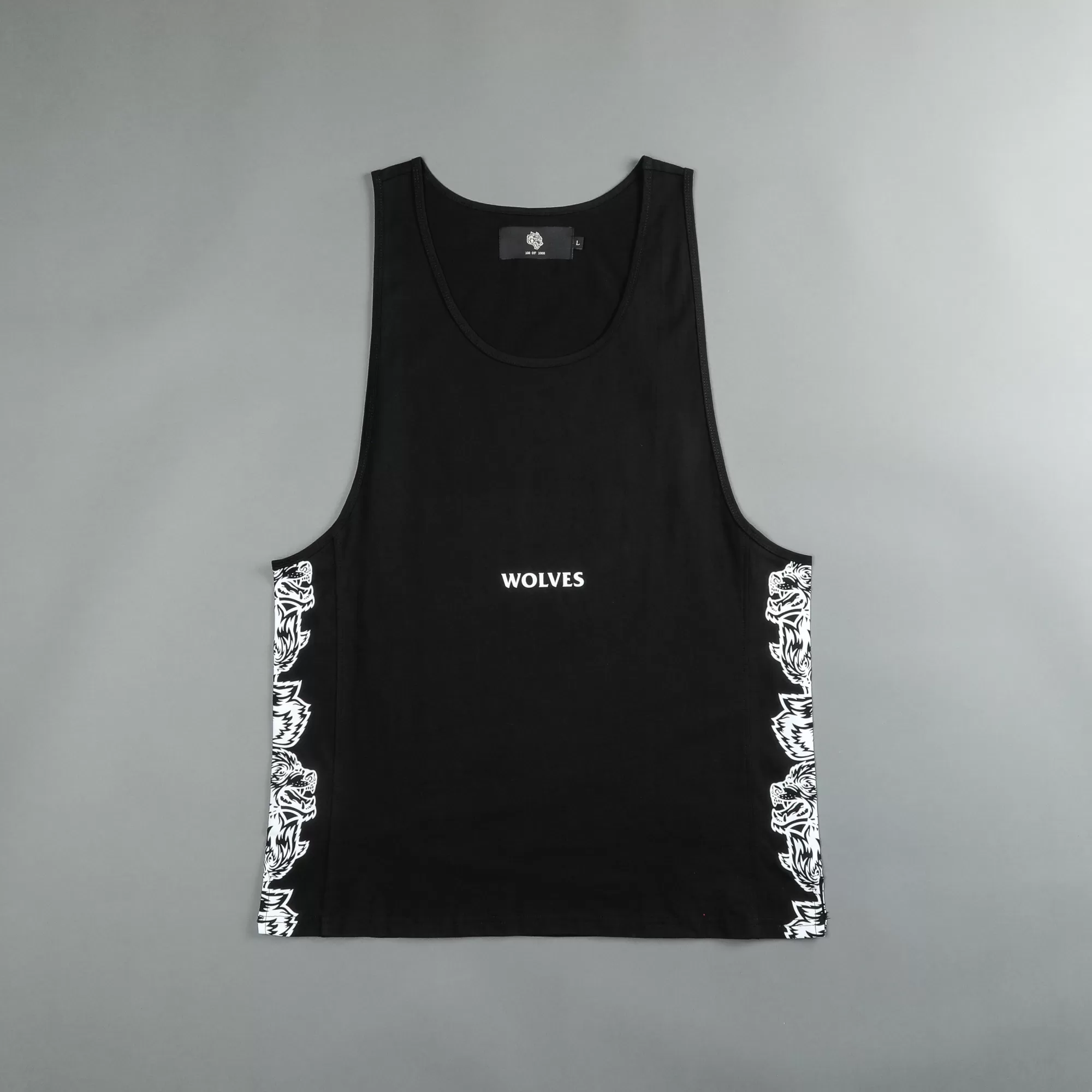Cheap Covered "Panel" Tank In Black Men Tanks/Muscle Tees