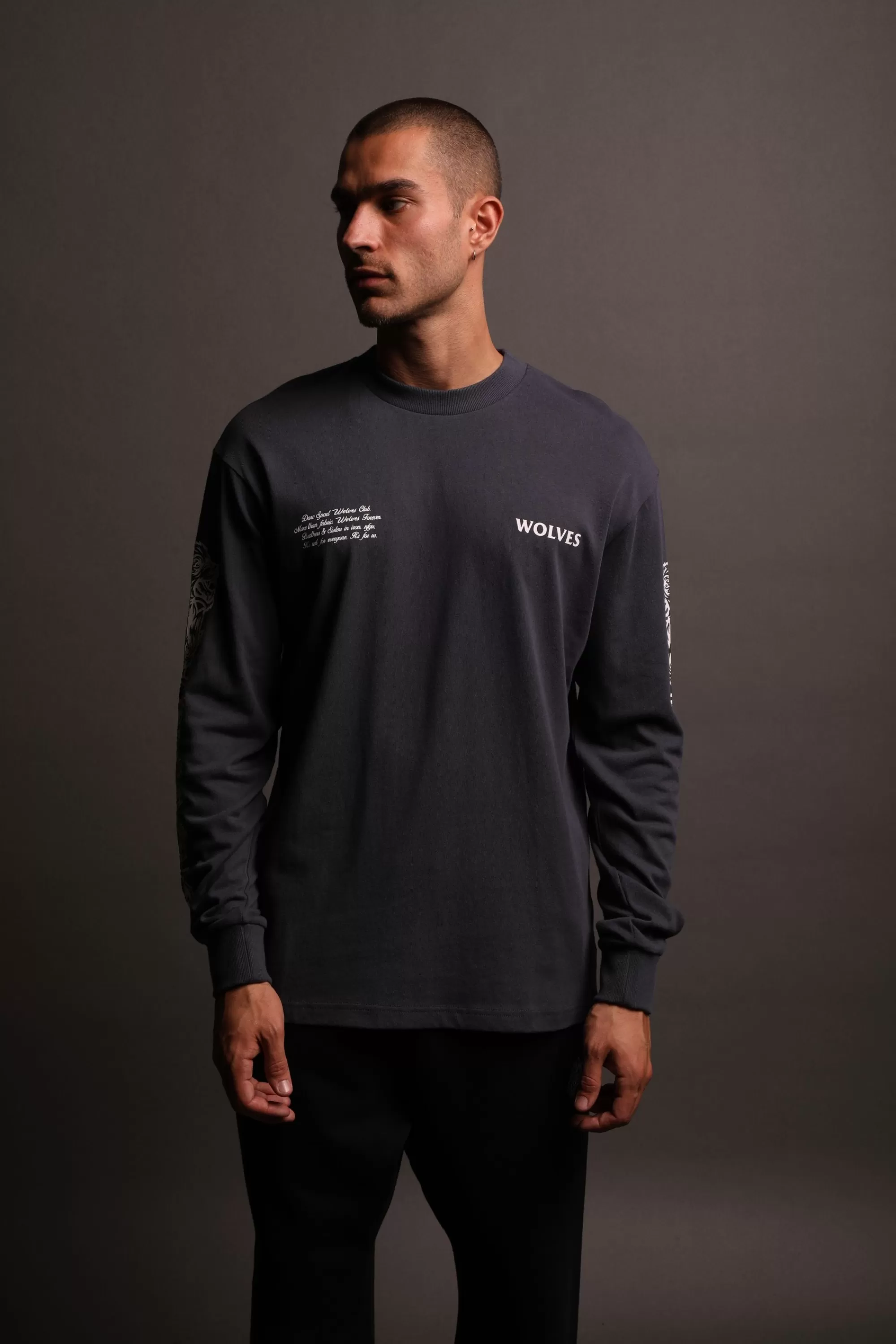 Best Sale Covered "Premium Vintage" (Ls) Tee In Midnight Blue Men Premium/Oversized Tees