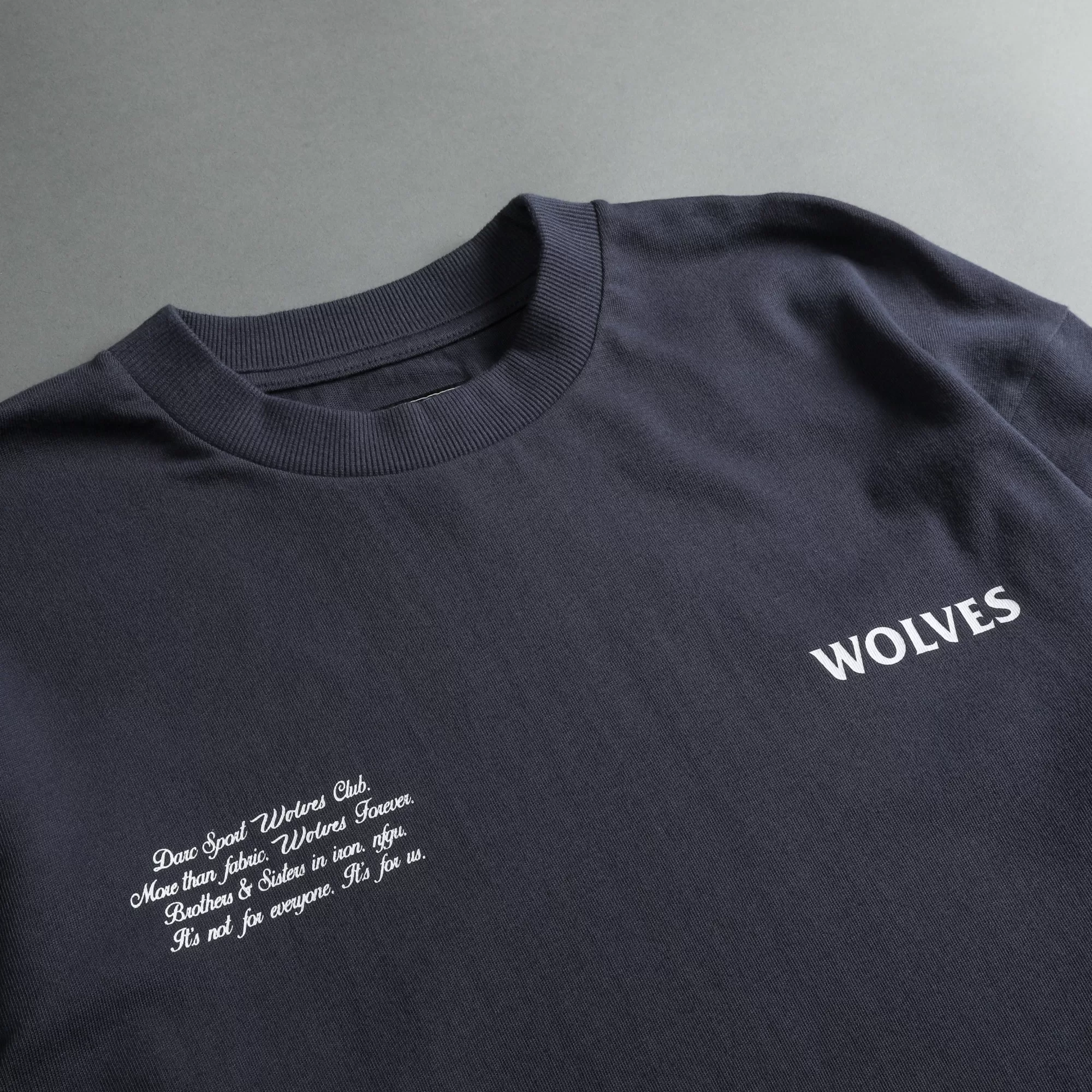 Best Sale Covered "Premium Vintage" (Ls) Tee In Midnight Blue Men Premium/Oversized Tees