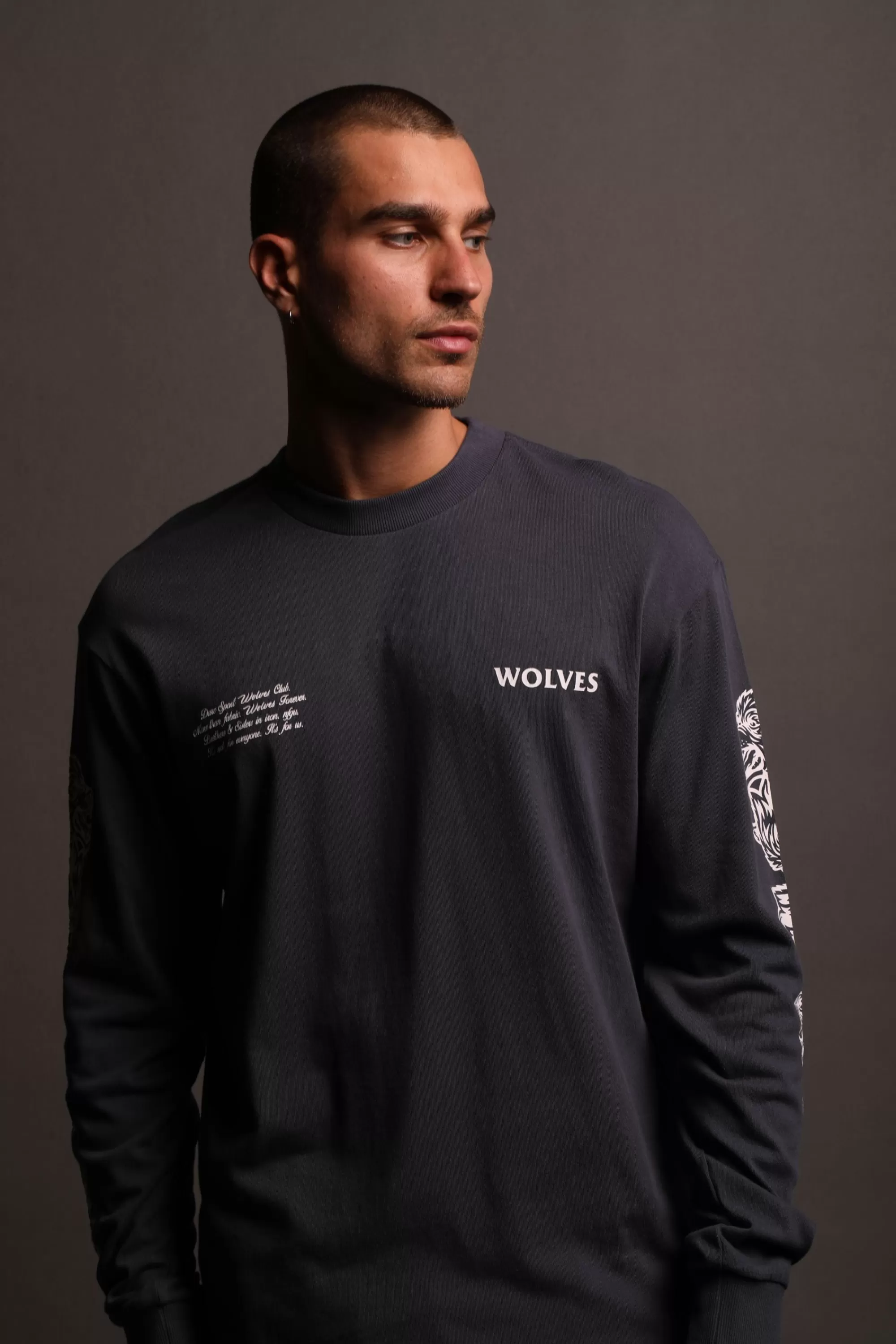 Best Sale Covered "Premium Vintage" (Ls) Tee In Midnight Blue Men Premium/Oversized Tees