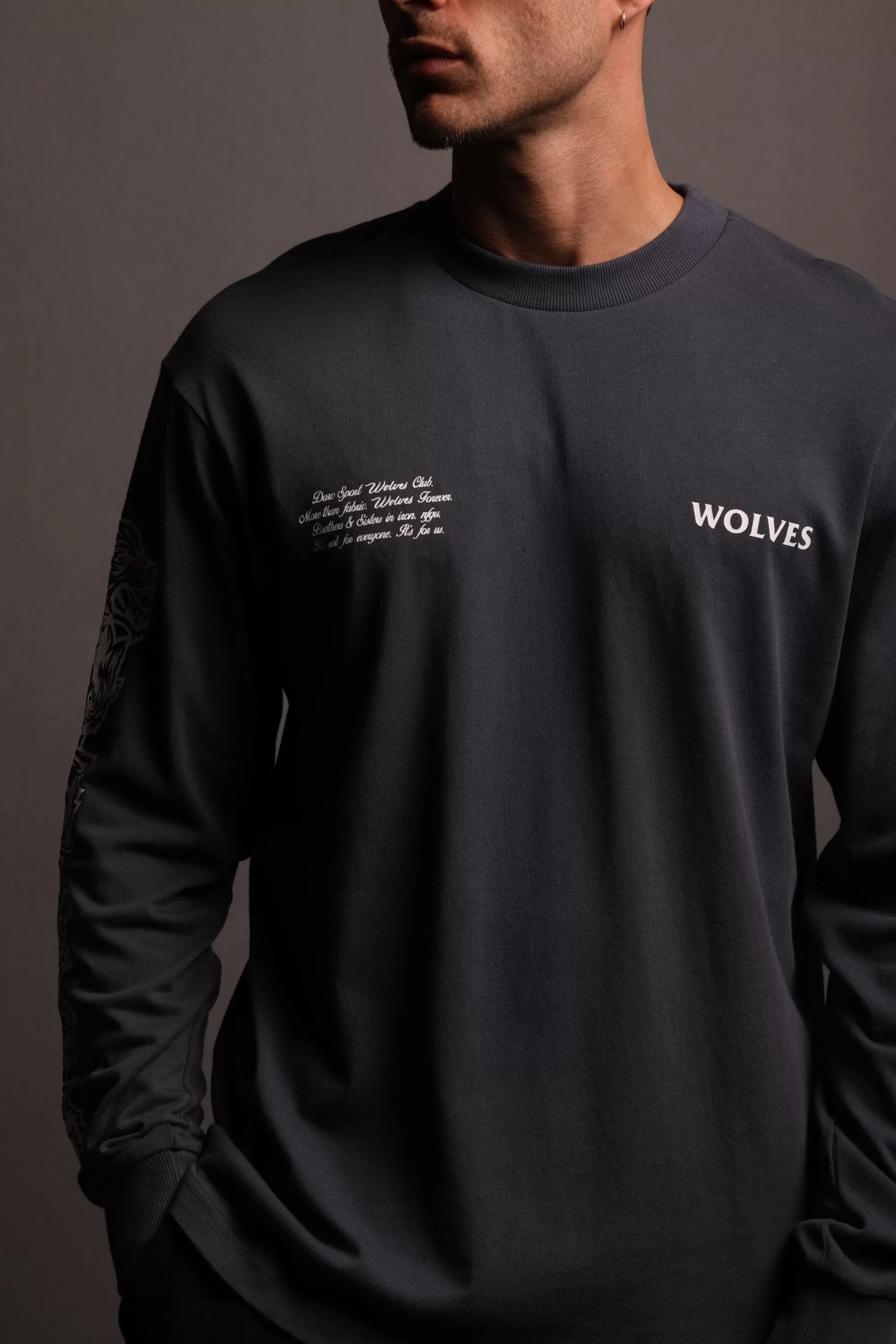 Best Sale Covered "Premium Vintage" (Ls) Tee In Midnight Blue Men Premium/Oversized Tees