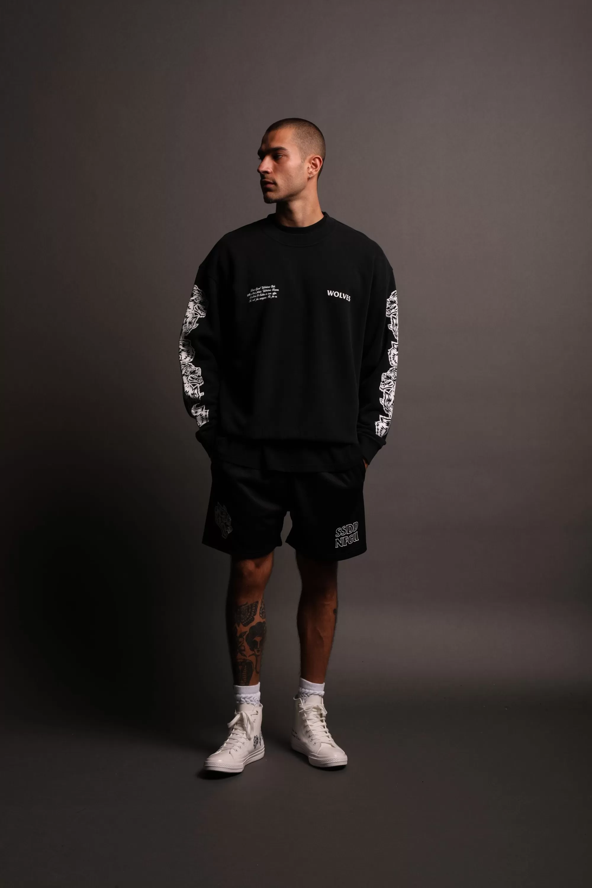 Online Covered "Vintage Cornell" Crewneck In Black Men Crewnecks