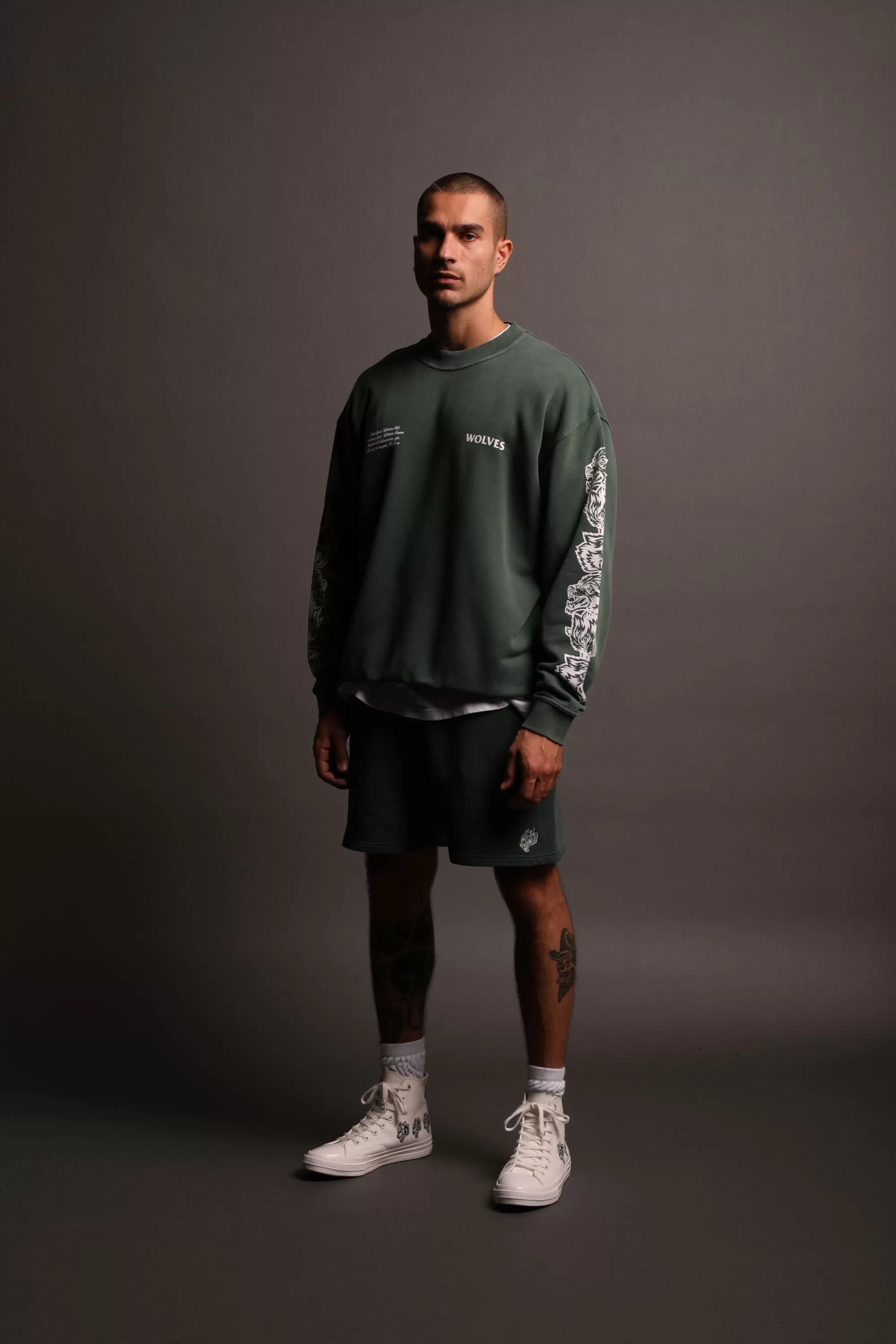 Hot Covered "Vintage Cornell" Crewneck In Norse Green Men Crewnecks
