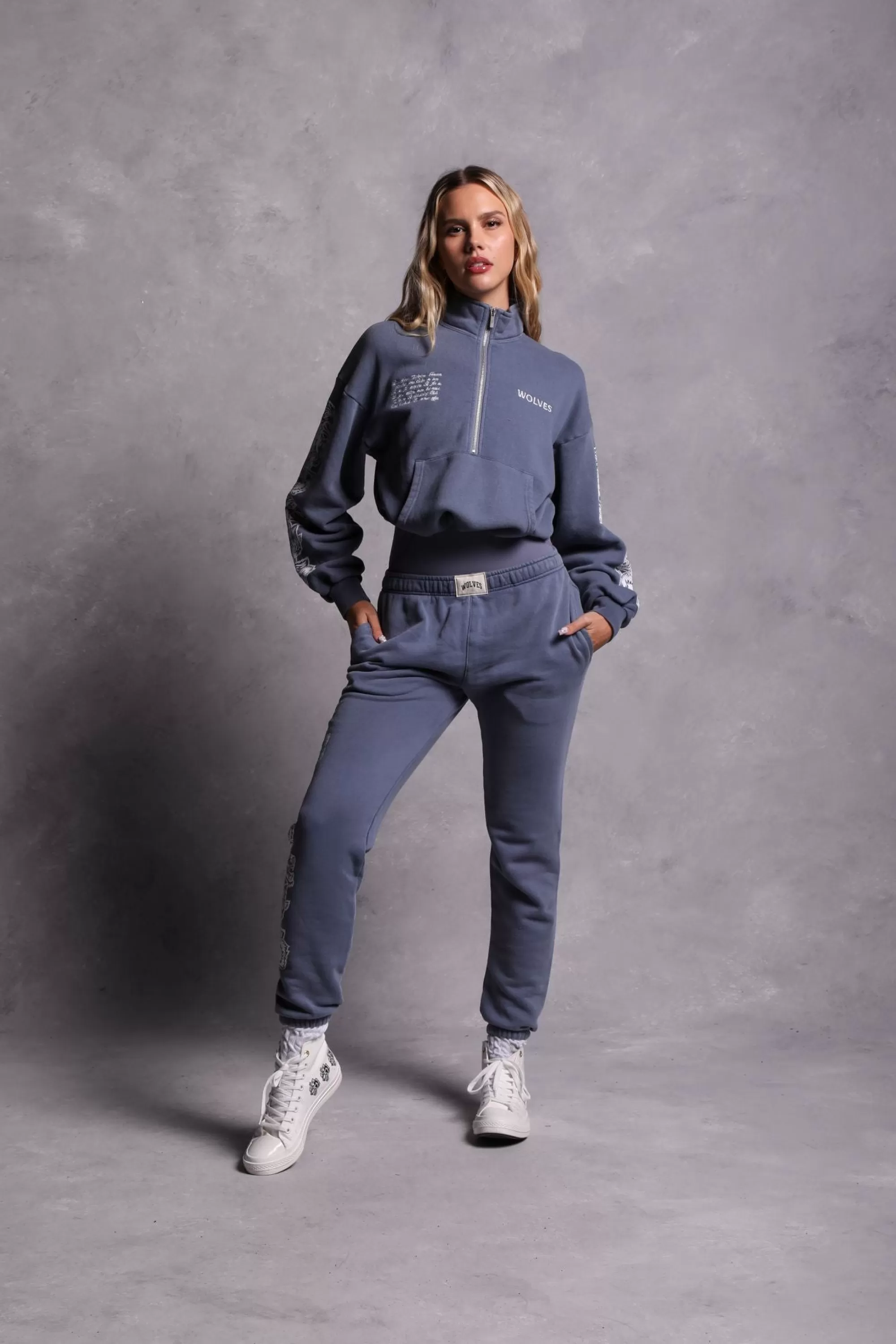 Online Covered Vintage Everson Mockneck Sweater In Norse Blue Women Tops
