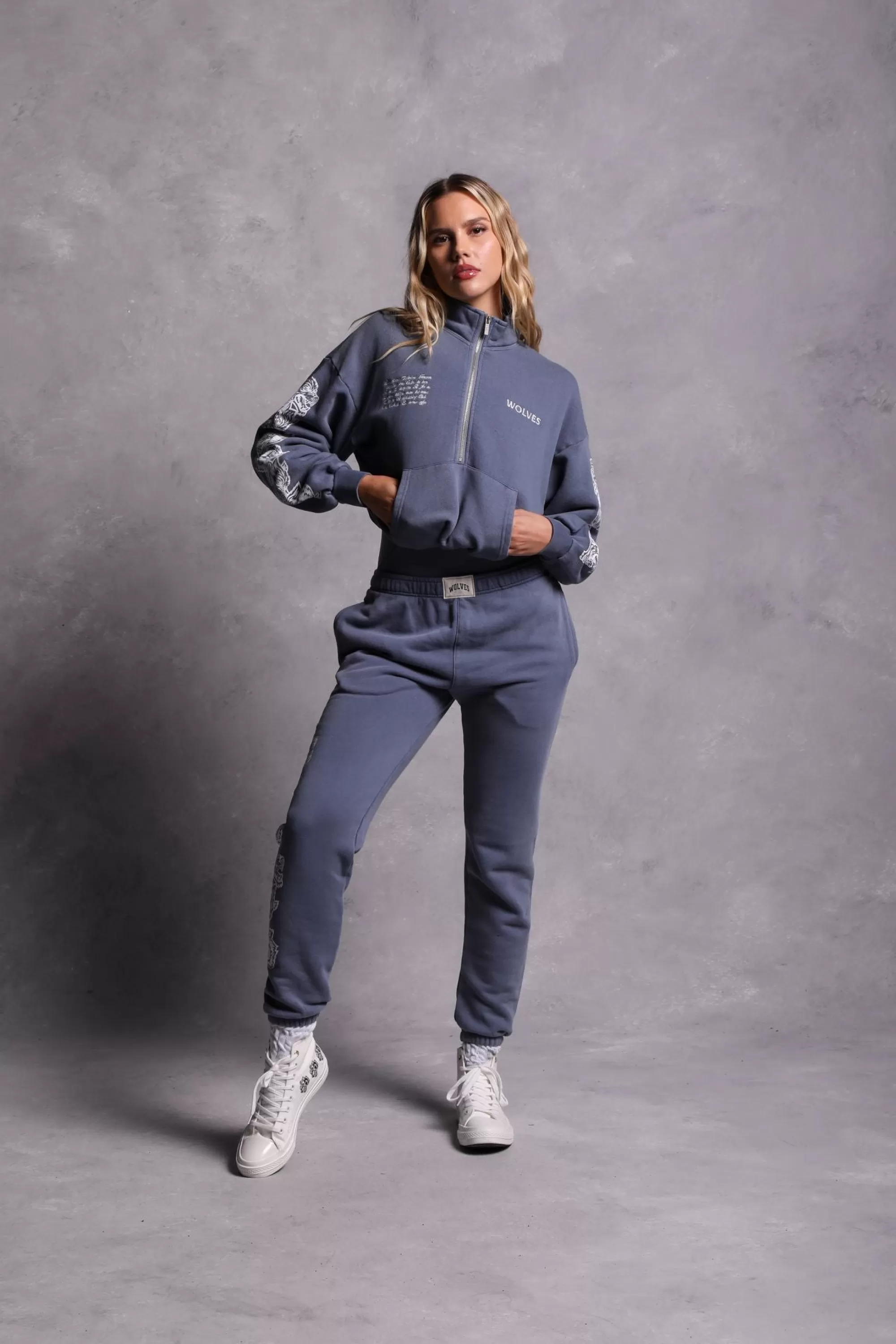 Online Covered Vintage Everson Mockneck Sweater In Norse Blue Women Tops
