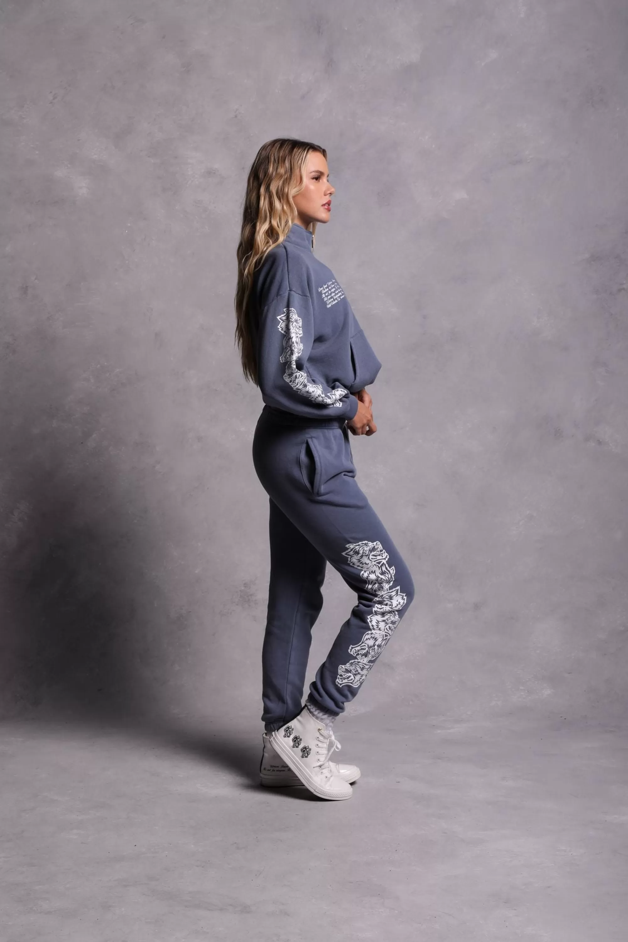 Online Covered Vintage Everson Mockneck Sweater In Norse Blue Women Tops