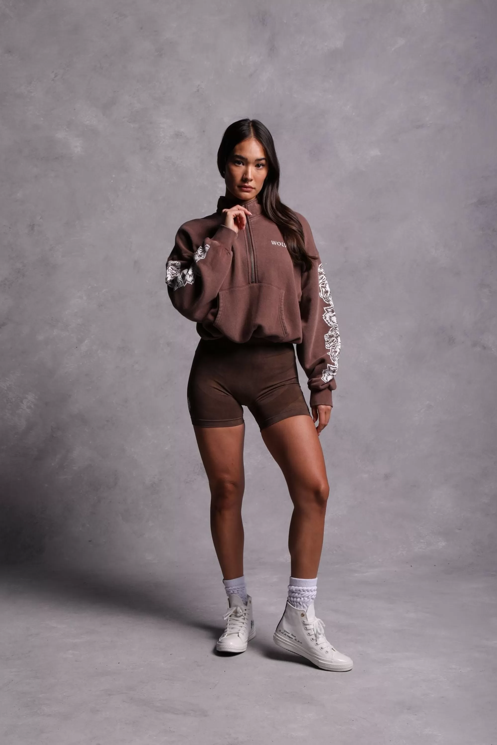 Online Covered Vintage Everson Mockneck Sweater In Norse Brown Women Tops