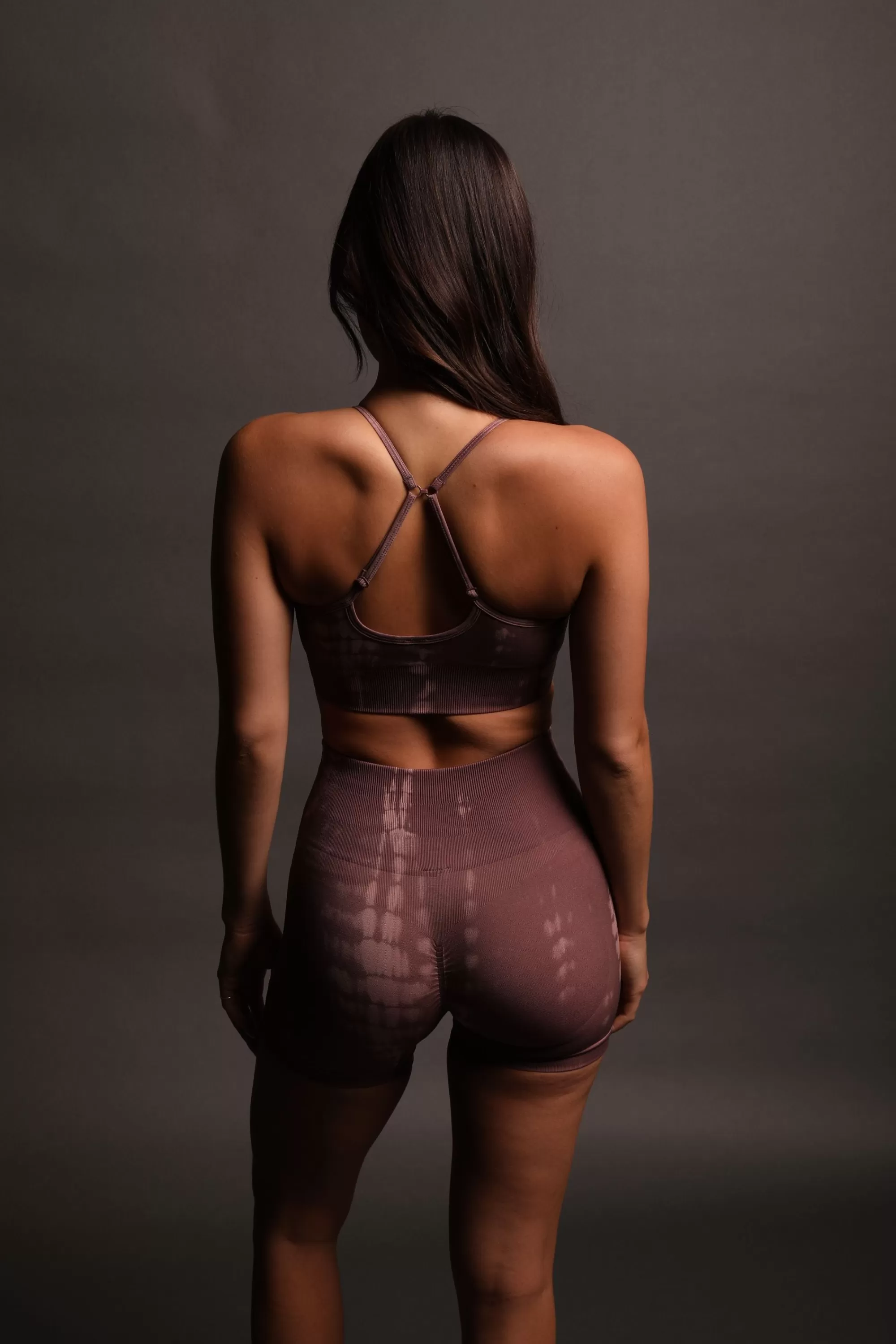 Shop Dual "Everson Seamless" Sports Bra In Tonal Mauve Serpent Women Tops