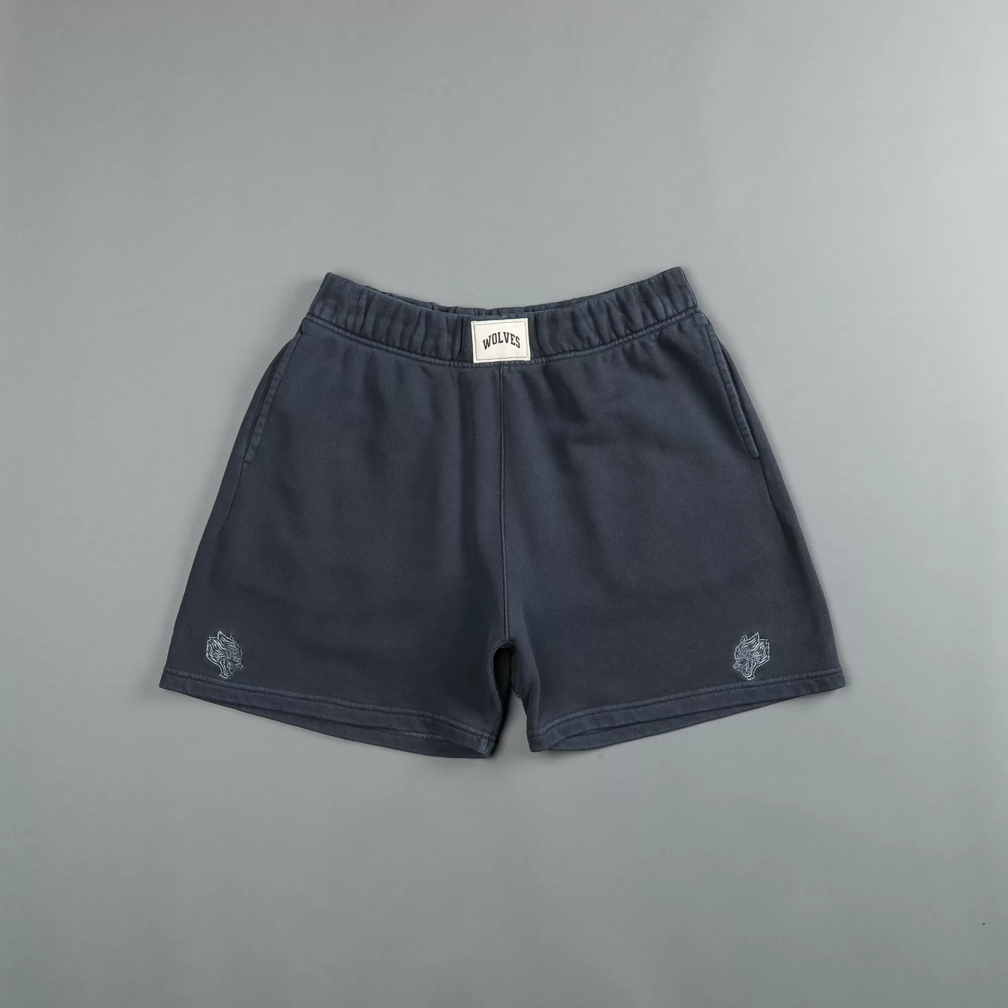 New Dual Patch Liam Sweat Shorts In Midnight Blue Men Shorts