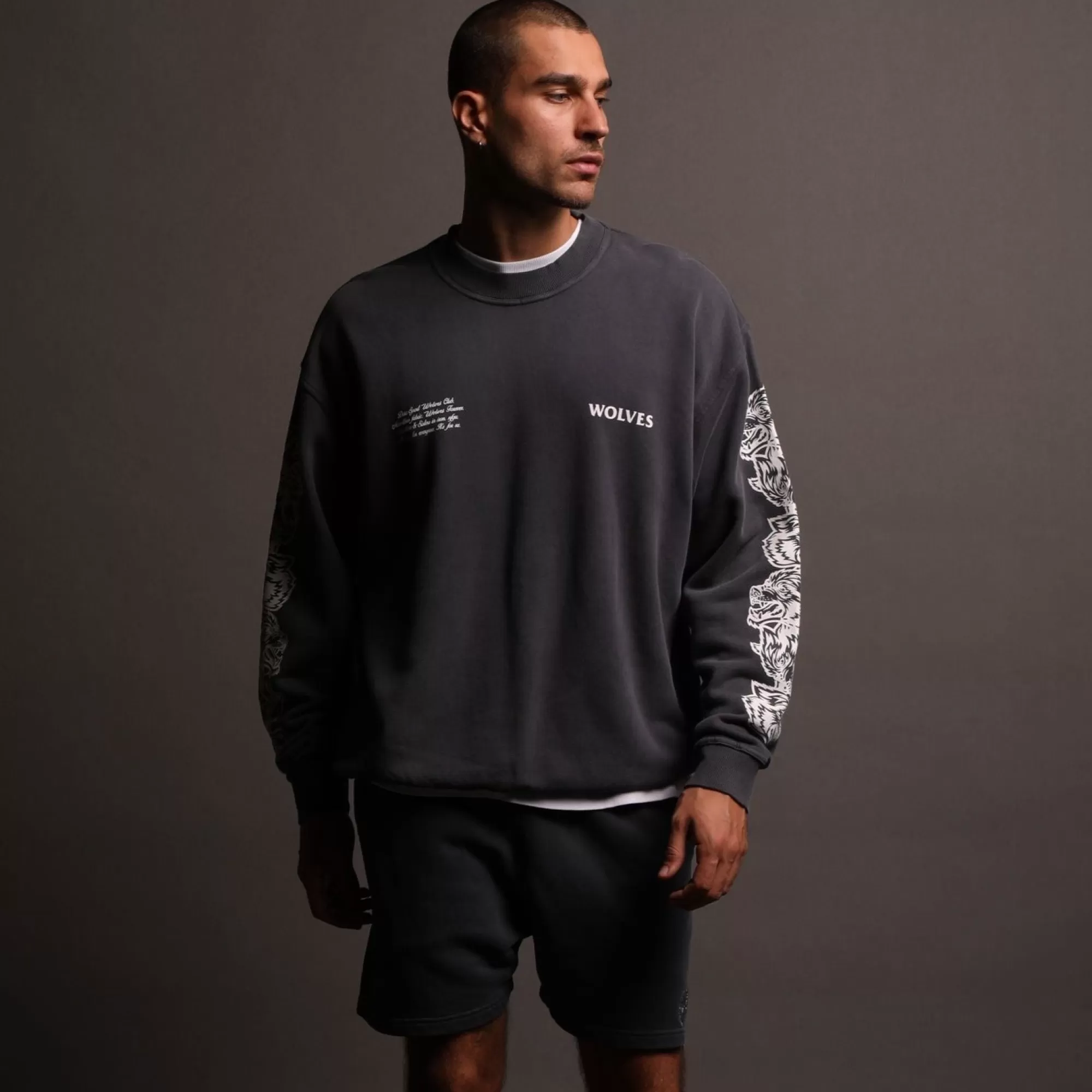 New Dual Patch Liam Sweat Shorts In Midnight Blue Men Shorts
